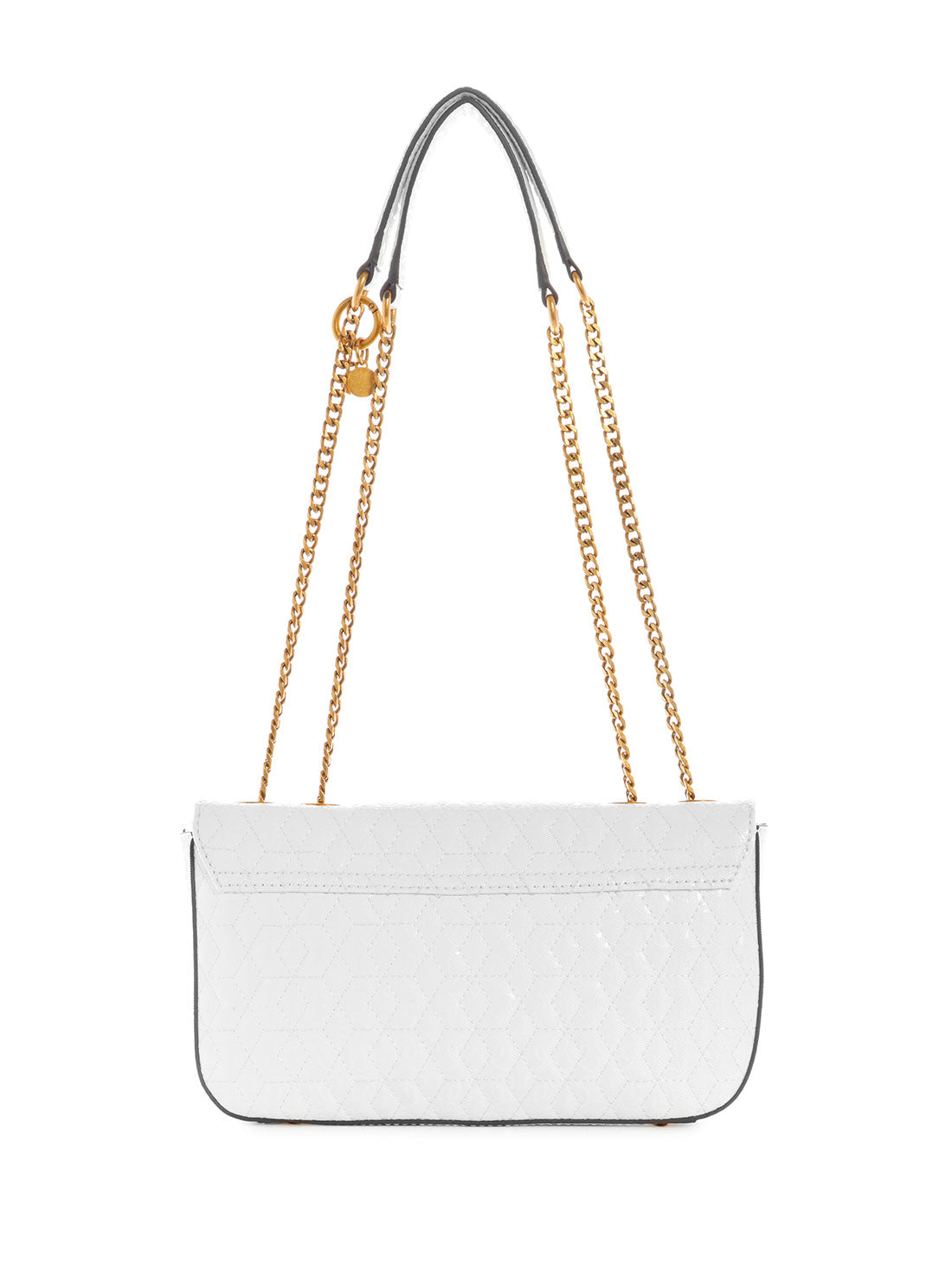 GUESS Womens White Isidora Convertible Crossbody Bag GB854721 Back View