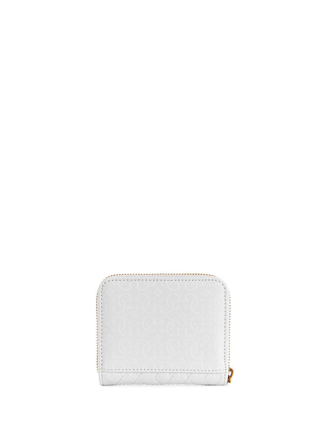 GUESS Womens White Isidora Small Zip Wallet GB854737 Back  View