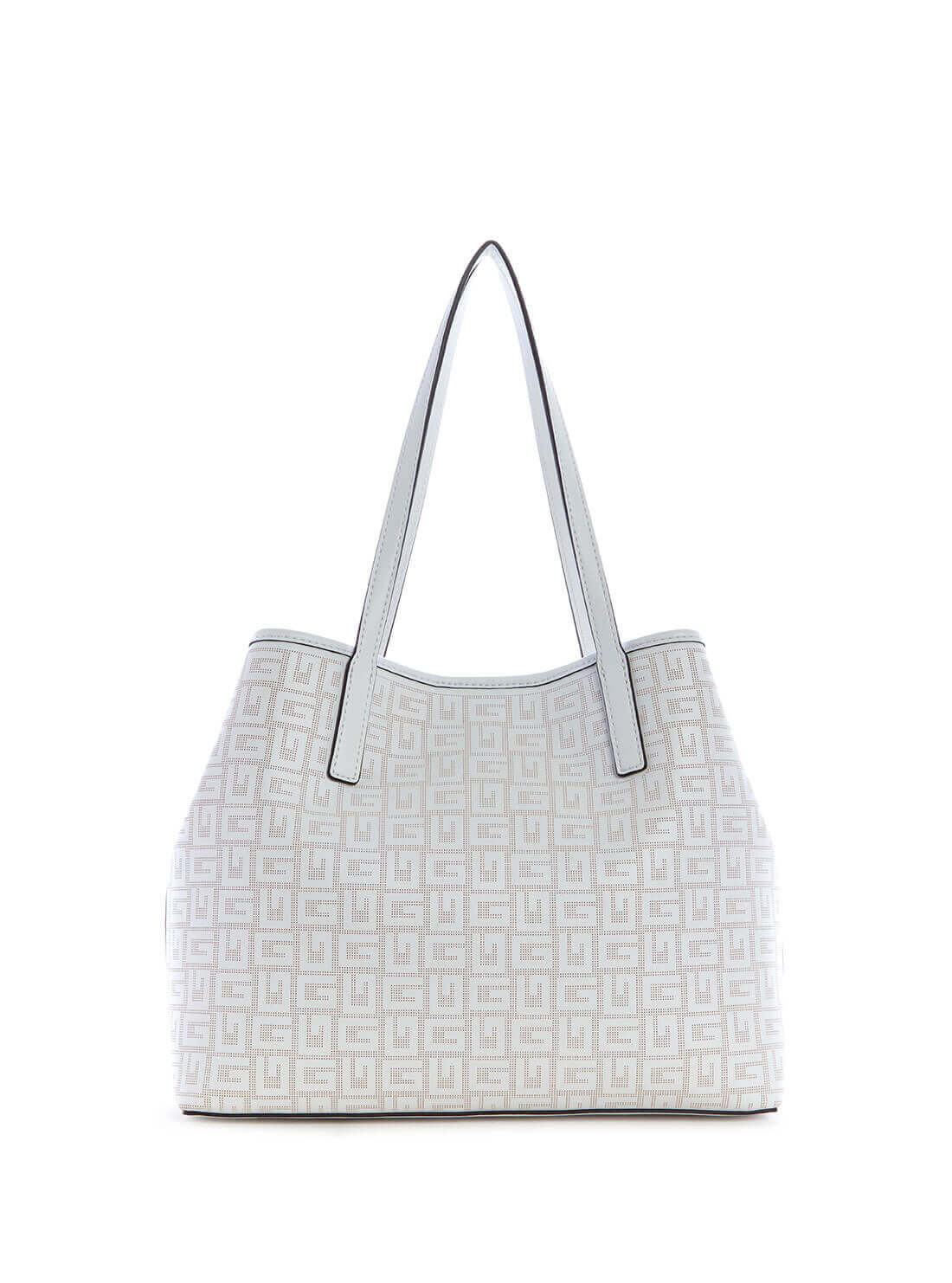 GUESS Womens White Vikky G Tote Bag XB699523 Back View