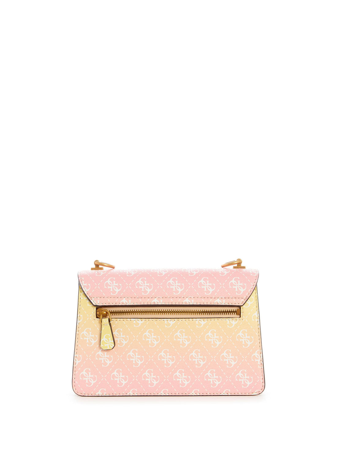 GUESS Womens Yellow Ombre Alexie Crossbody Bag SB841619 Back View
