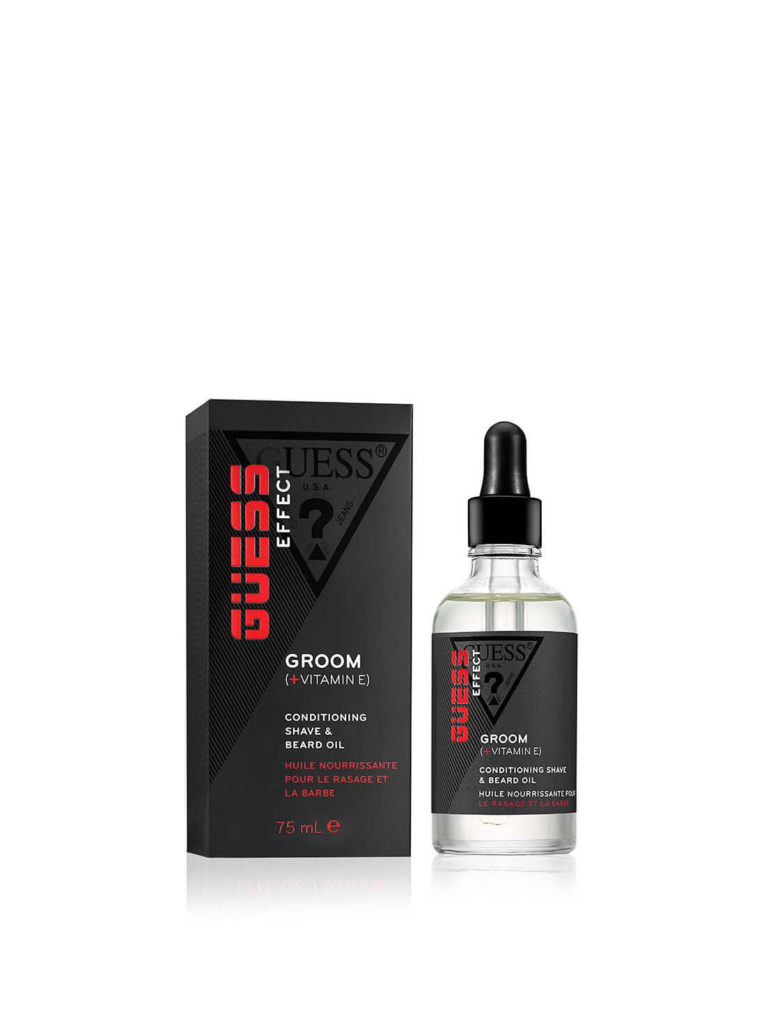 GUESS Mens Guess Effect Beard Oil 75ml GSF32726 Packaging View