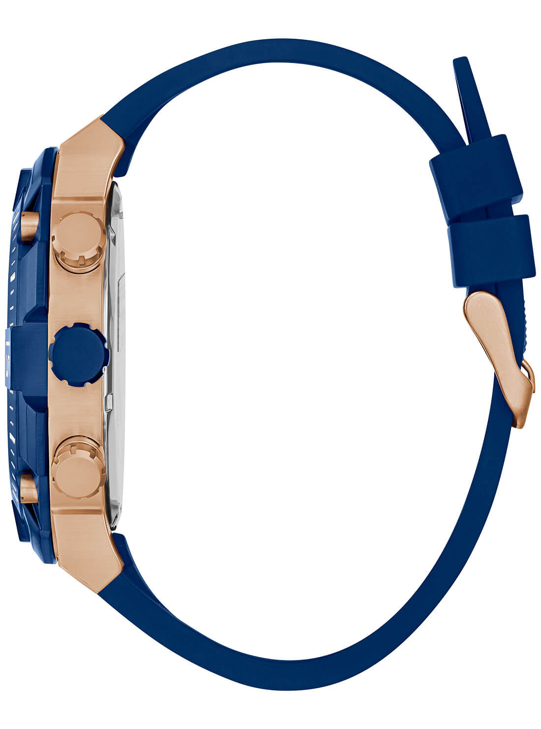 GUESS Mens Blue Navigator Watch GW0264G4 Side View