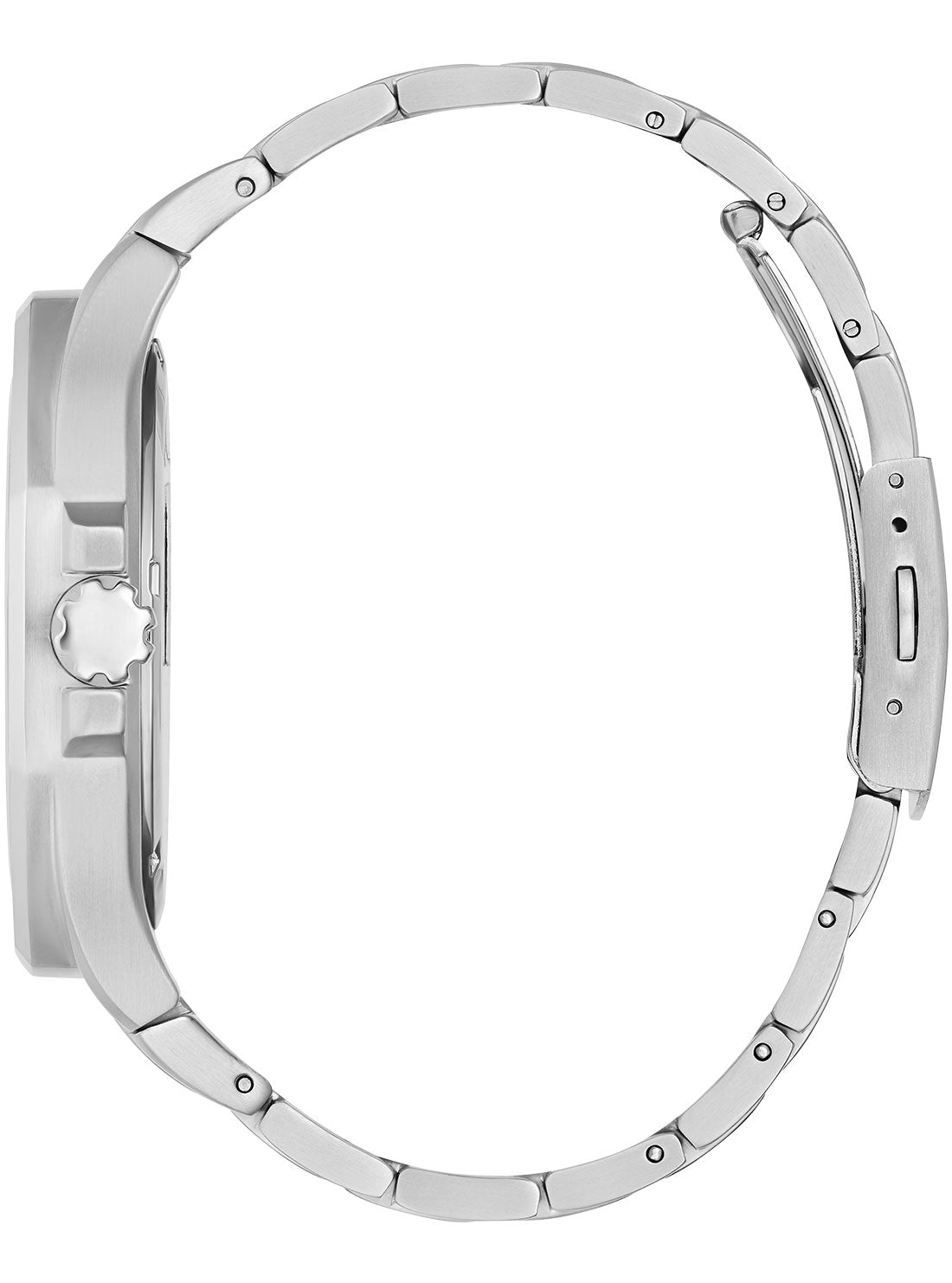 GUESS Mens Silver Top Gun Watch GW0278G1 Side View