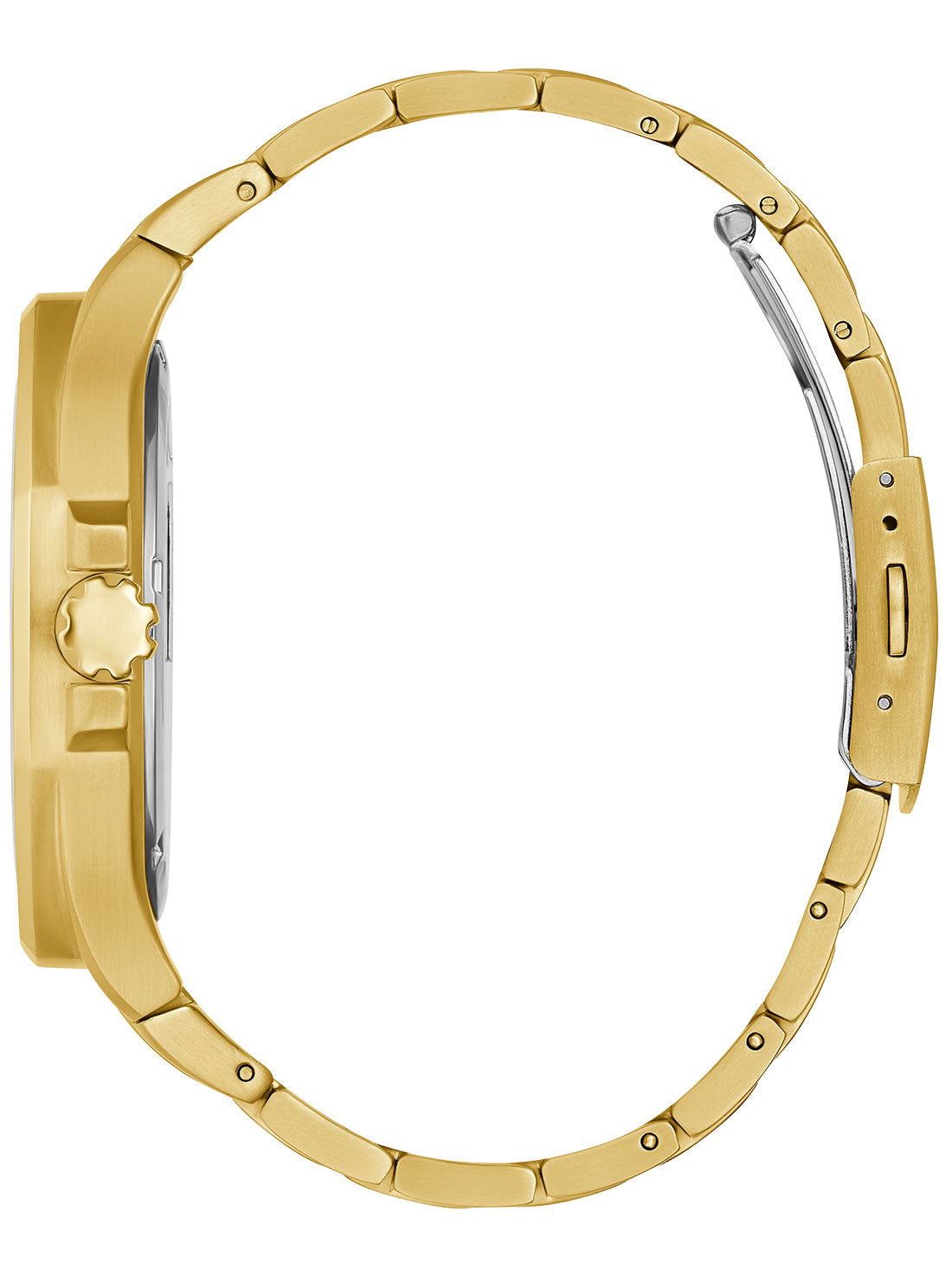 GUESS Mens Gold Top Gun Watch GW0278G2 Side View