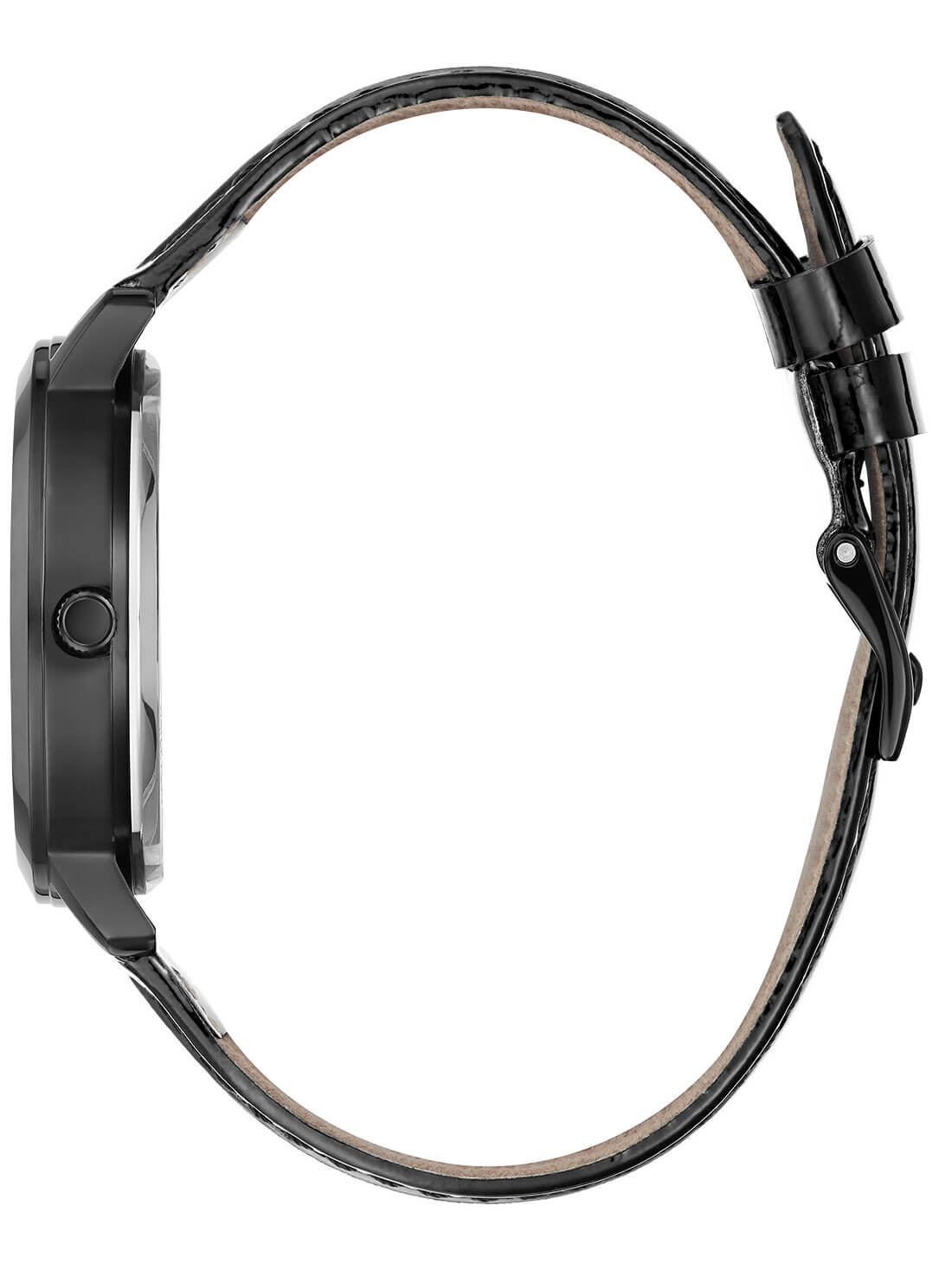 GUESS Women's Black Quattro G Champ Watch GW0301L1 Side View