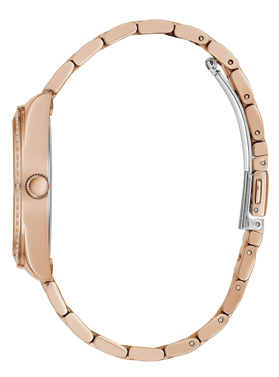 GUESS Women's Rose Gold Luna Watch GW0307L3 Side View
