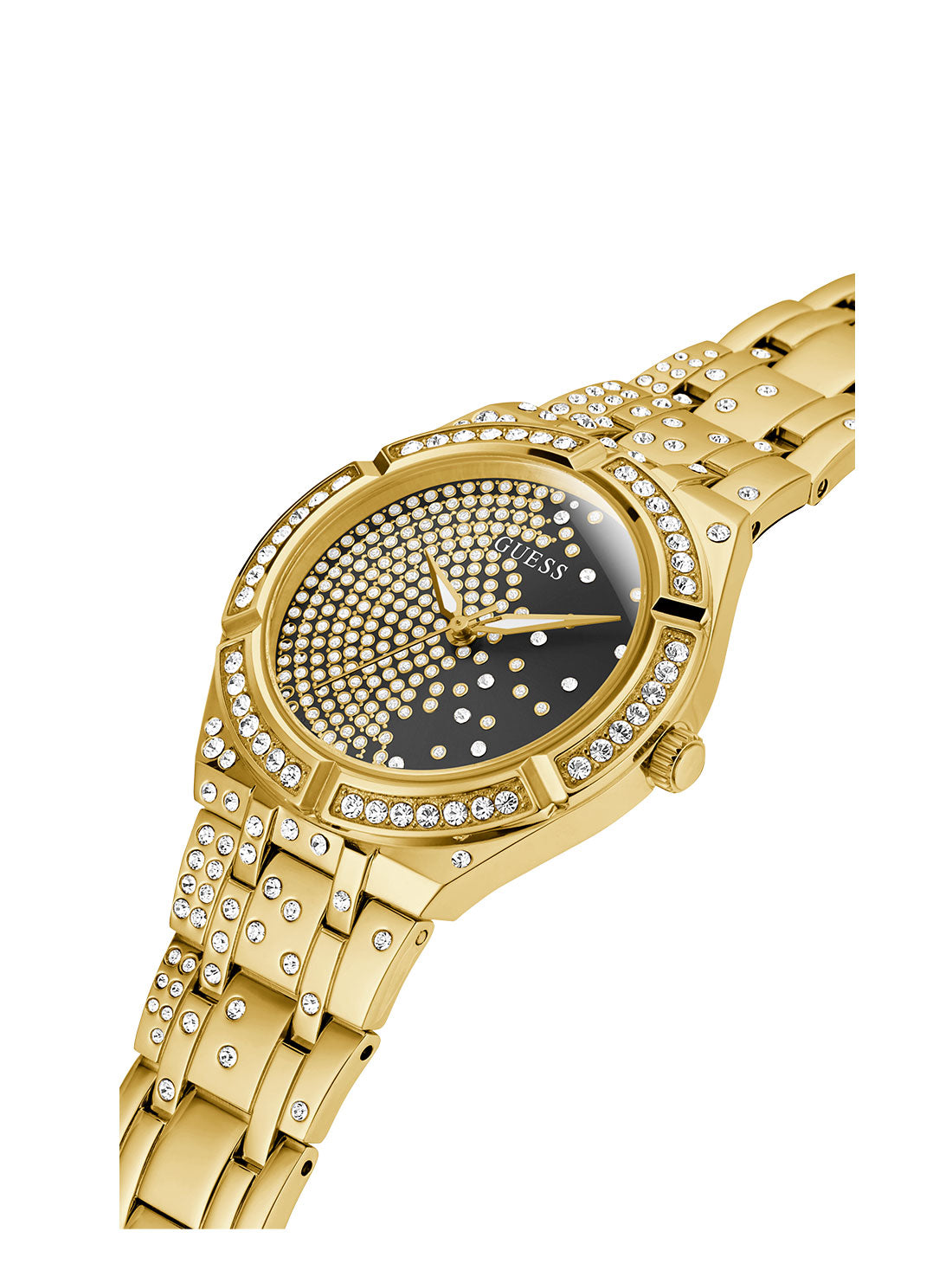 GUESS Women's Gold Glitz Afterglow Watch GW0312L2 Angle View
