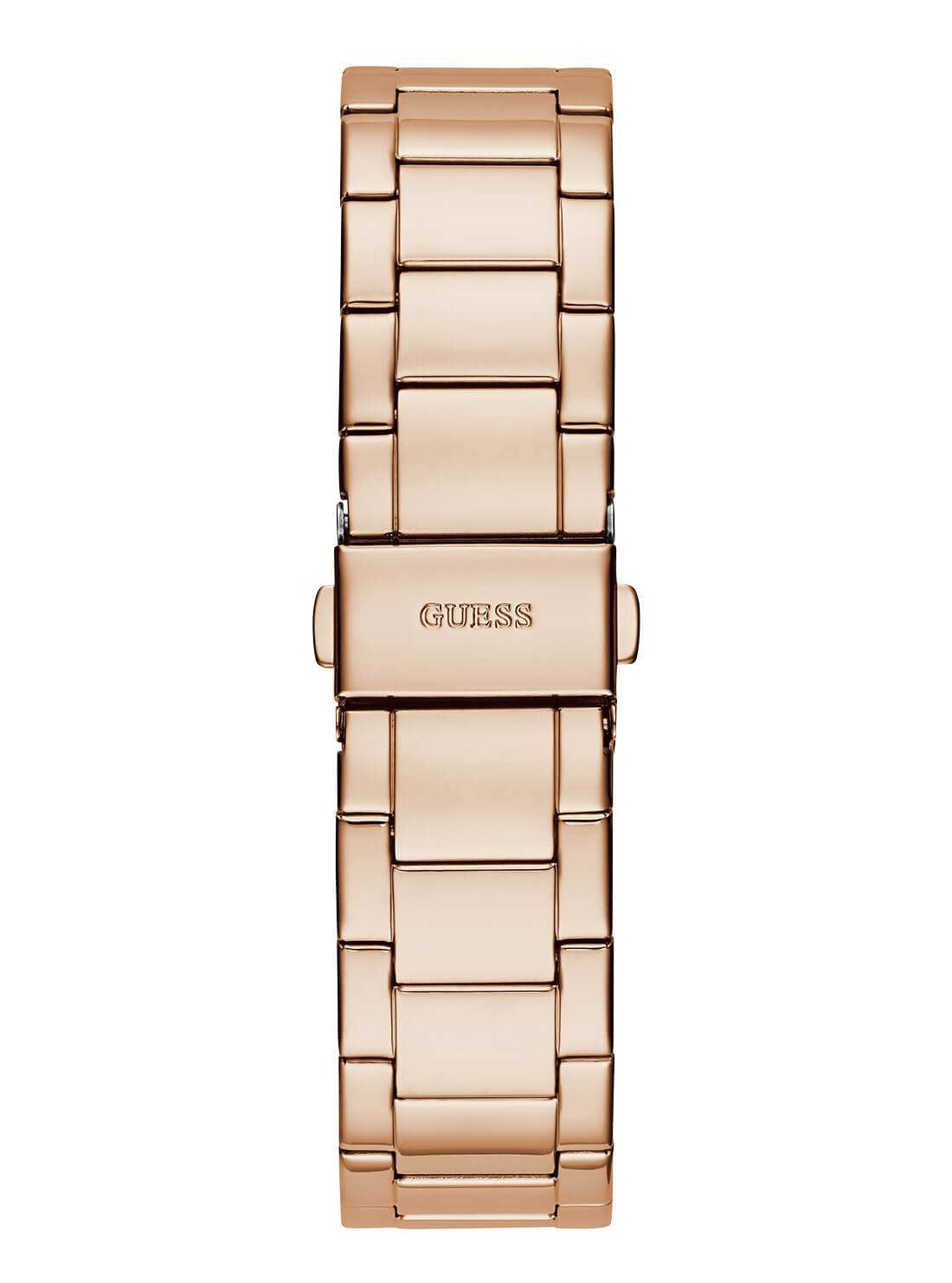 GUESS Women's Rose Gold Crystal Moonlight Watch GW0320L3 Back View