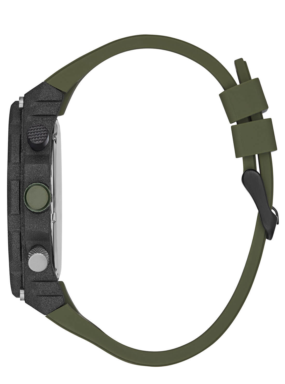 GUESS Mens Khaki Green Exposure Champ Watch GW0325G2 Side View