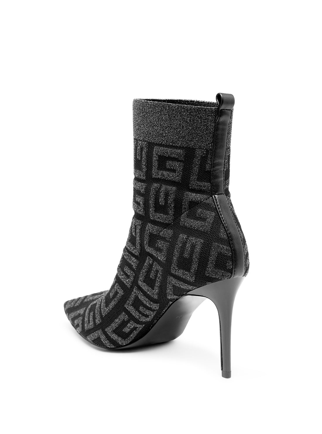 GUESS Women's Black Dallyca G-Logo Sock Boots DALLYCA Back View