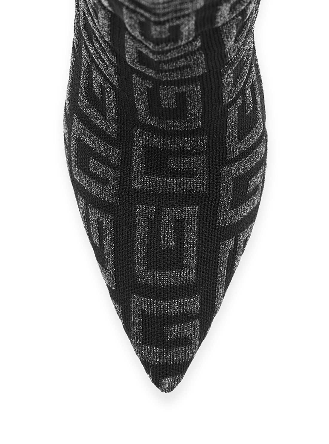 GUESS Women's Black Dallyca G-Logo Sock Boots DALLYCA Top View