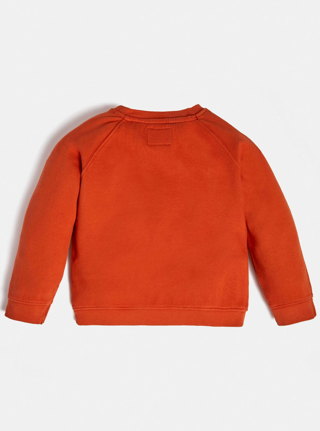GUESS Kids Boys Orange Logo Long Sleeve Active Mini Me Jumper (2-7) H1BT02KAOR1 Back View