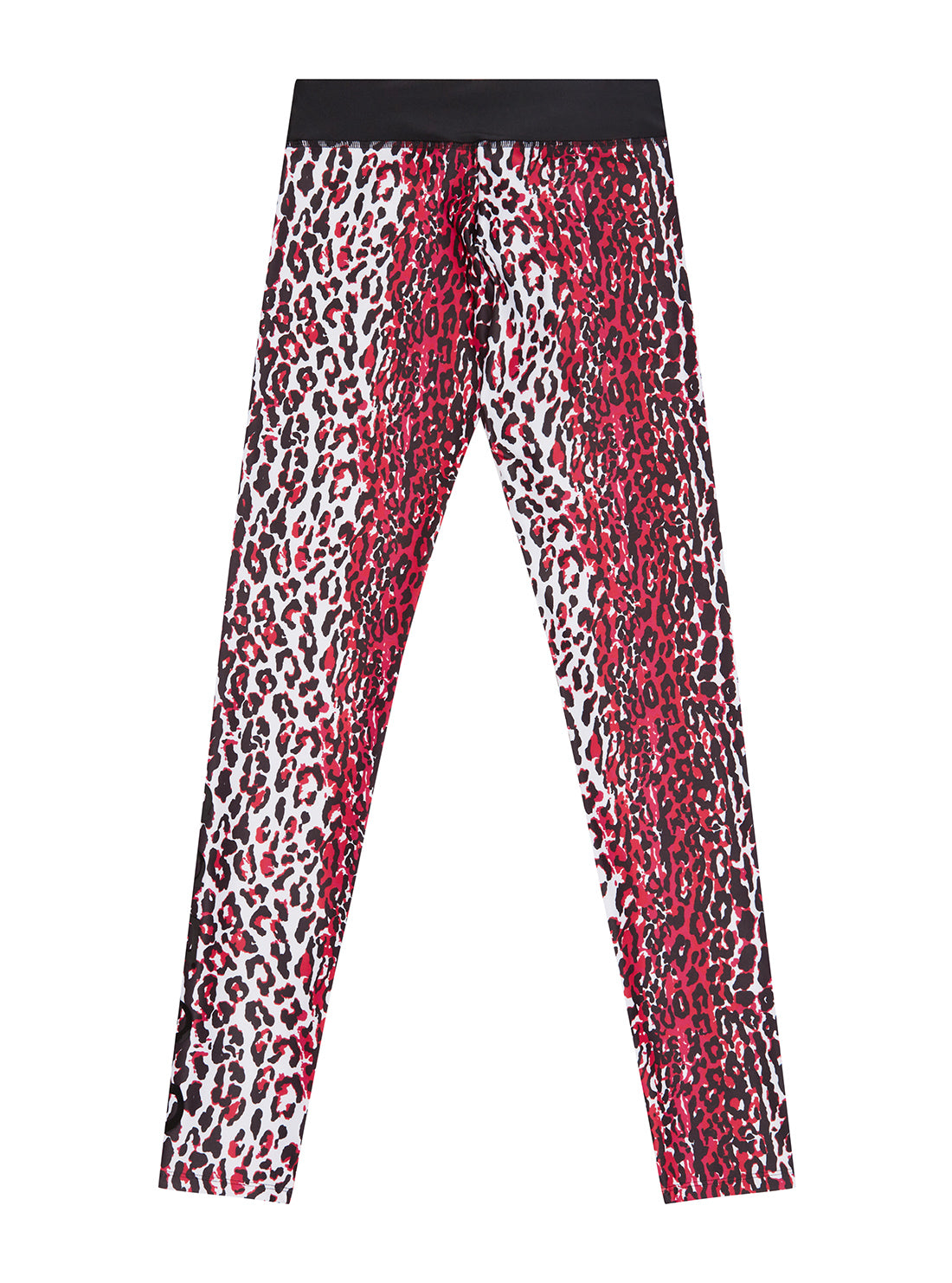 GUESS Kids Girls Hot Pink Leopard Active Leggings (7-16) J1BB02MC01P Back View
