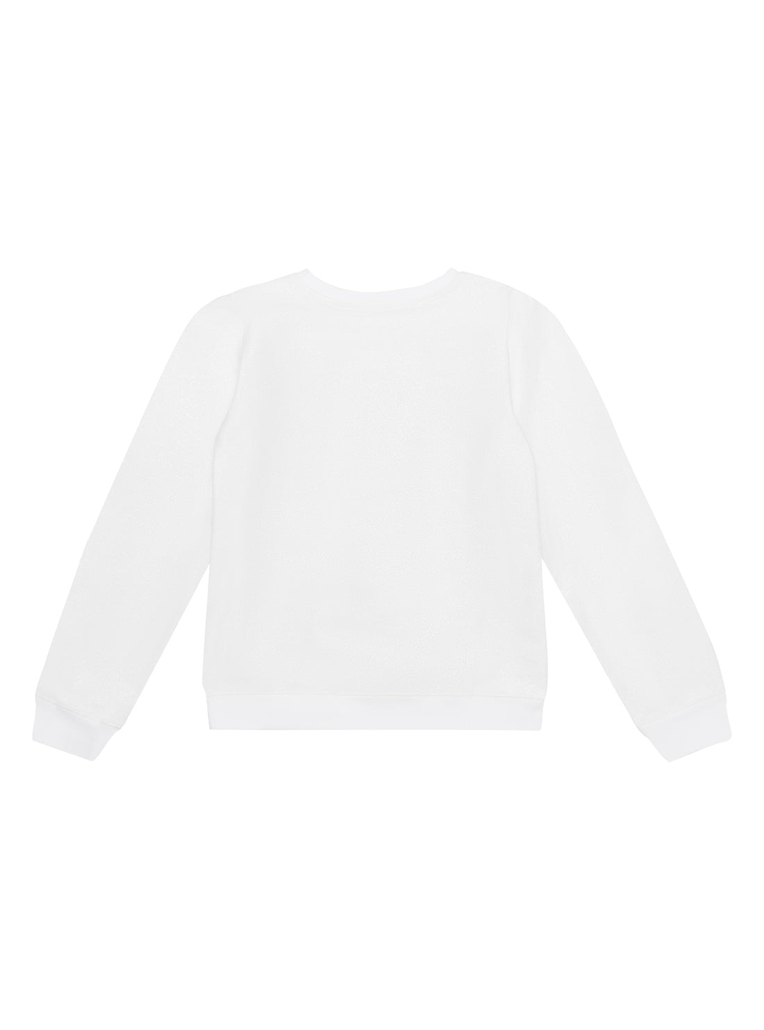 GUESS Big Girls White Silver Logo Active Jumper (7-16) J1BQ01K9WO0 Back View