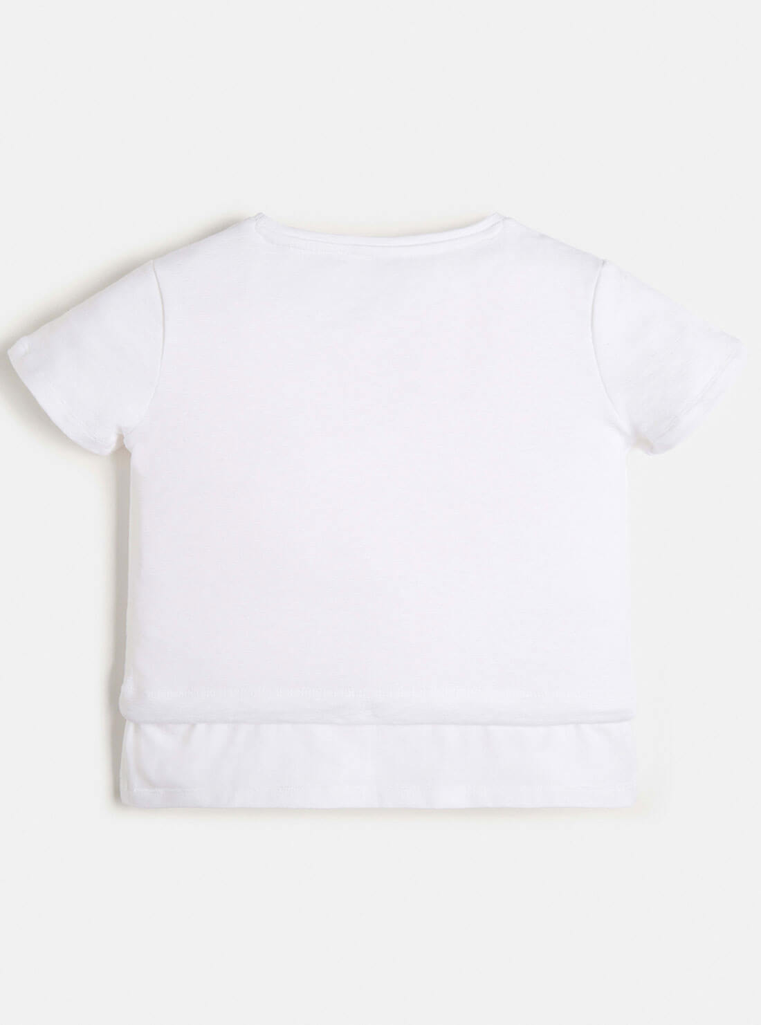 GUESS Big Girls White Logo Tie-Front T-Shirt (7-16) J1YI12KAQ40 Back View