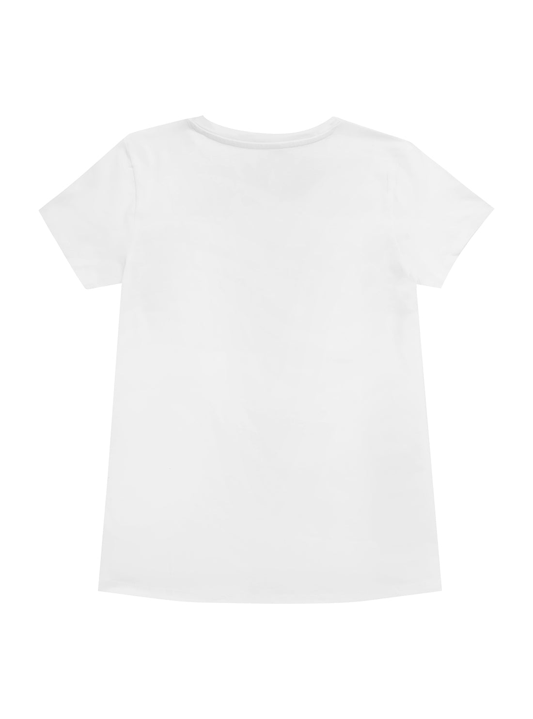 GUESS Kids Big Girl White Leopard Logo T-Shirt (7-16) J1YI16K6YW1 Back View