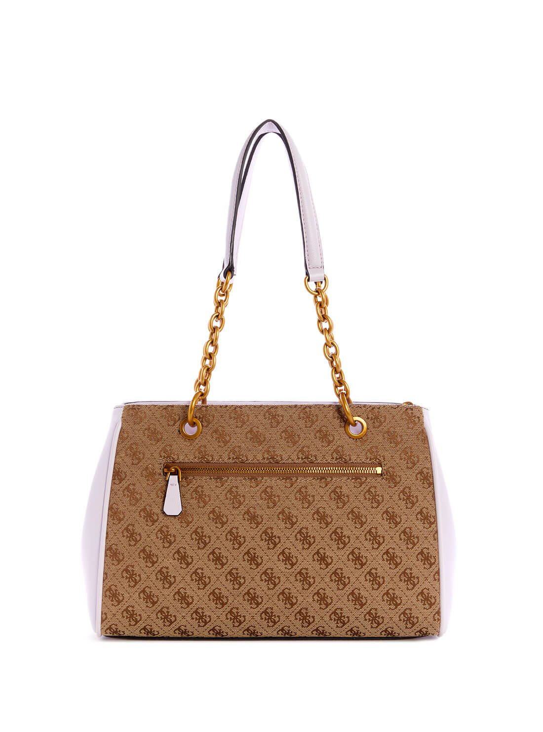 GUESS Womens  Brown Lilac Aviana Luxury Satchel JB841406 Back View