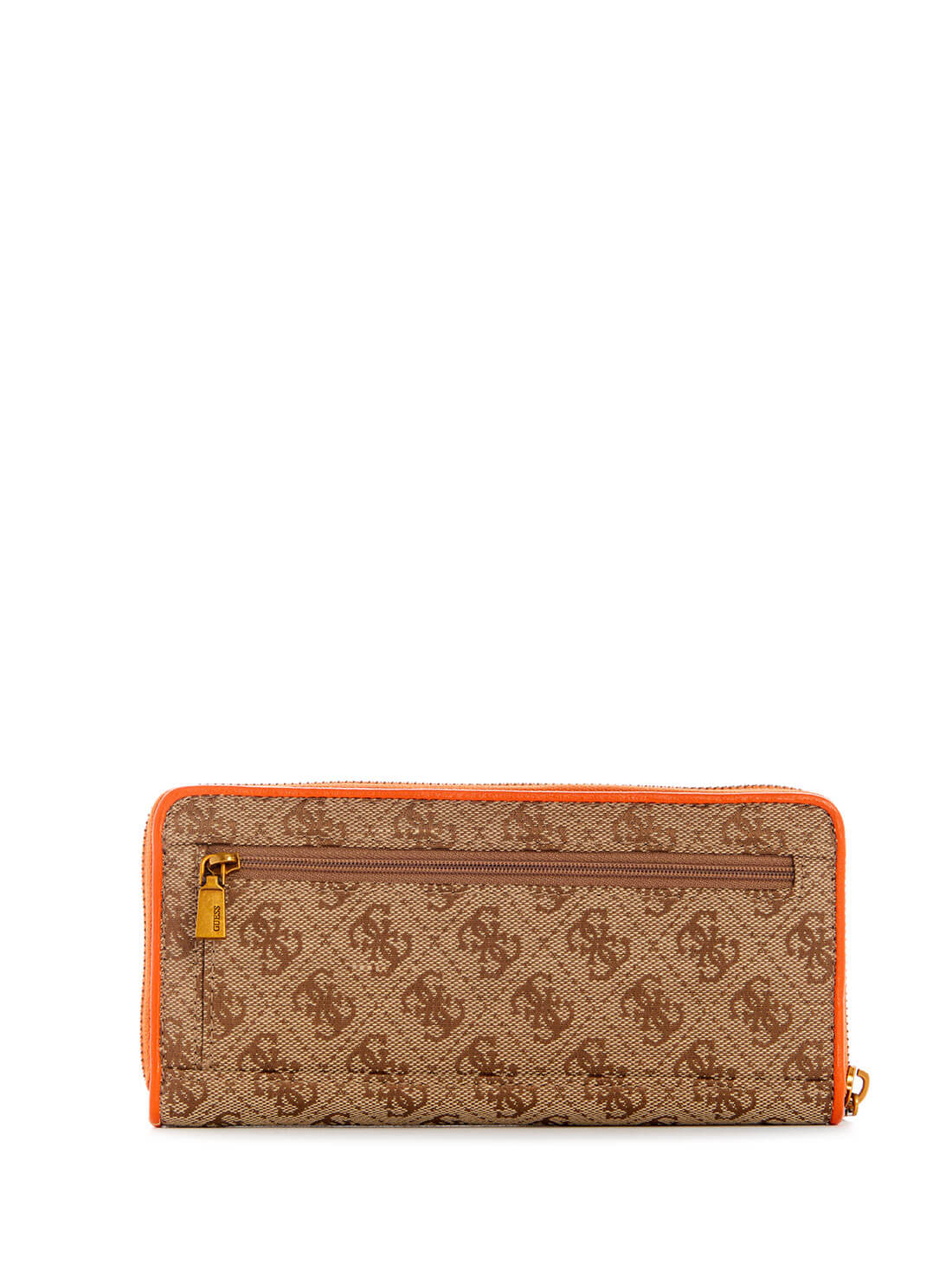 GUESS Womens  Brown Orange Aviana Large Wallet JB841446 Back View