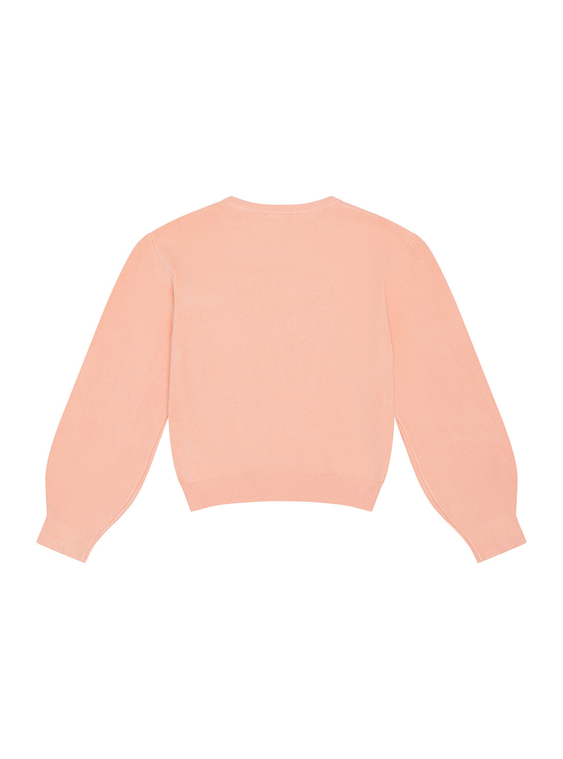 guess Sequin Logo Little Girl Pink Jumper (2-7) back view