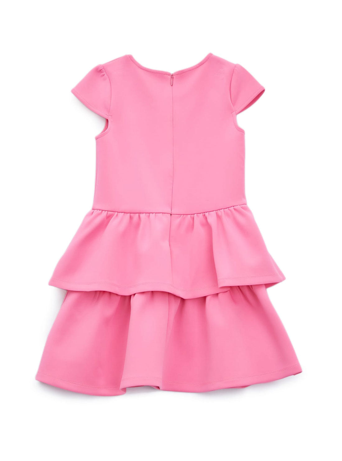 GUESS Little Girls Pink Scuba Dress (2-7)  K1YK17K3PP2 Back View