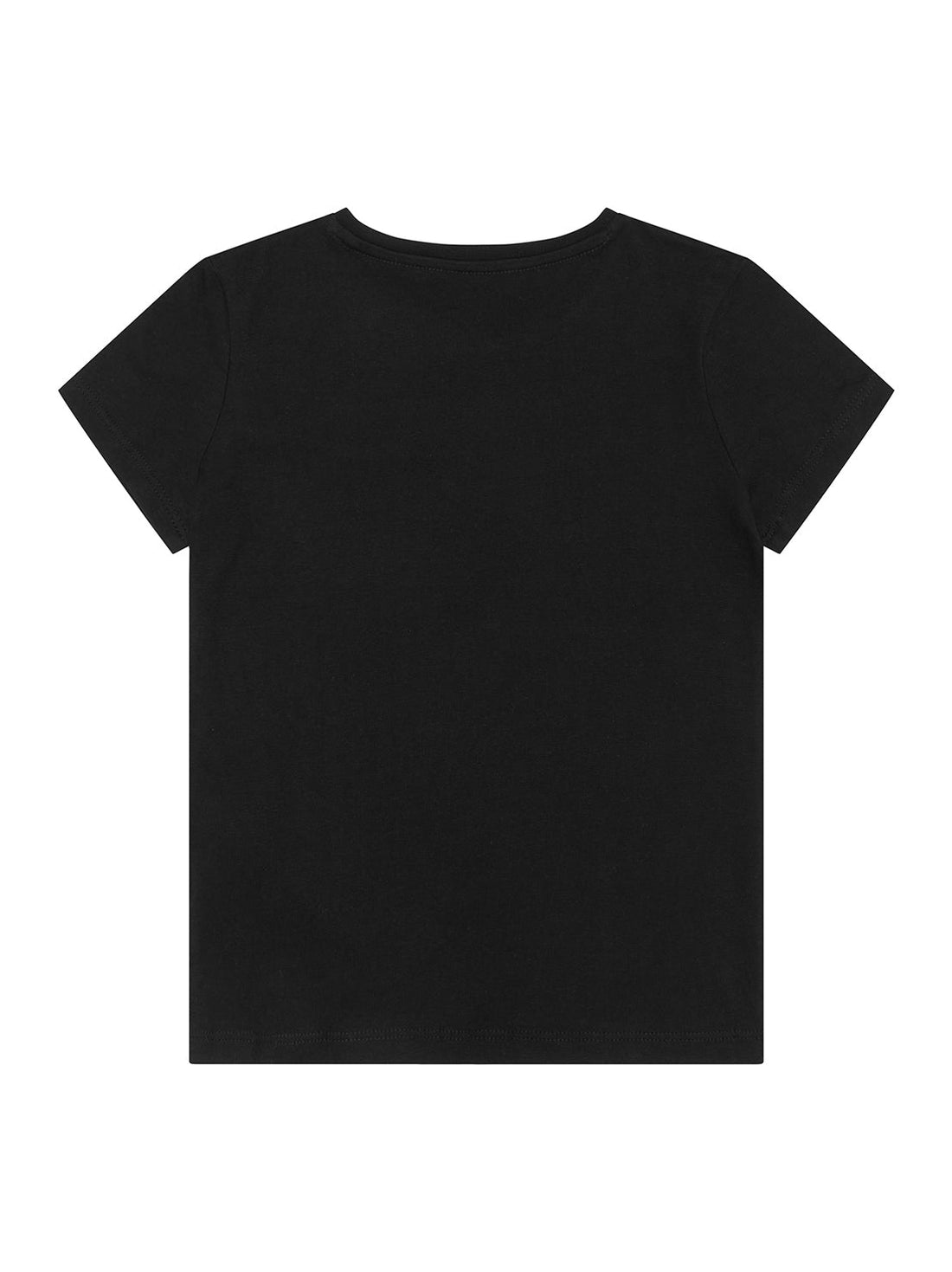 guess Sequin Black Kids T-Shirt (2-7) back view 