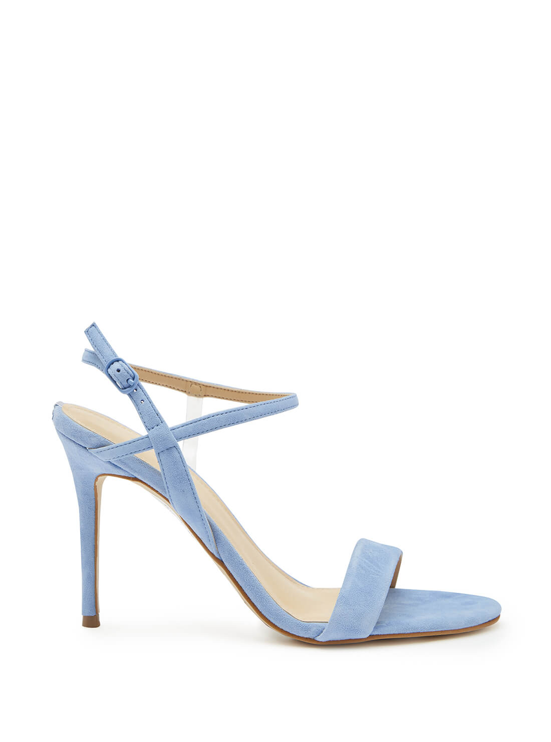 guess Kabelle Blue Womens High Heels side view