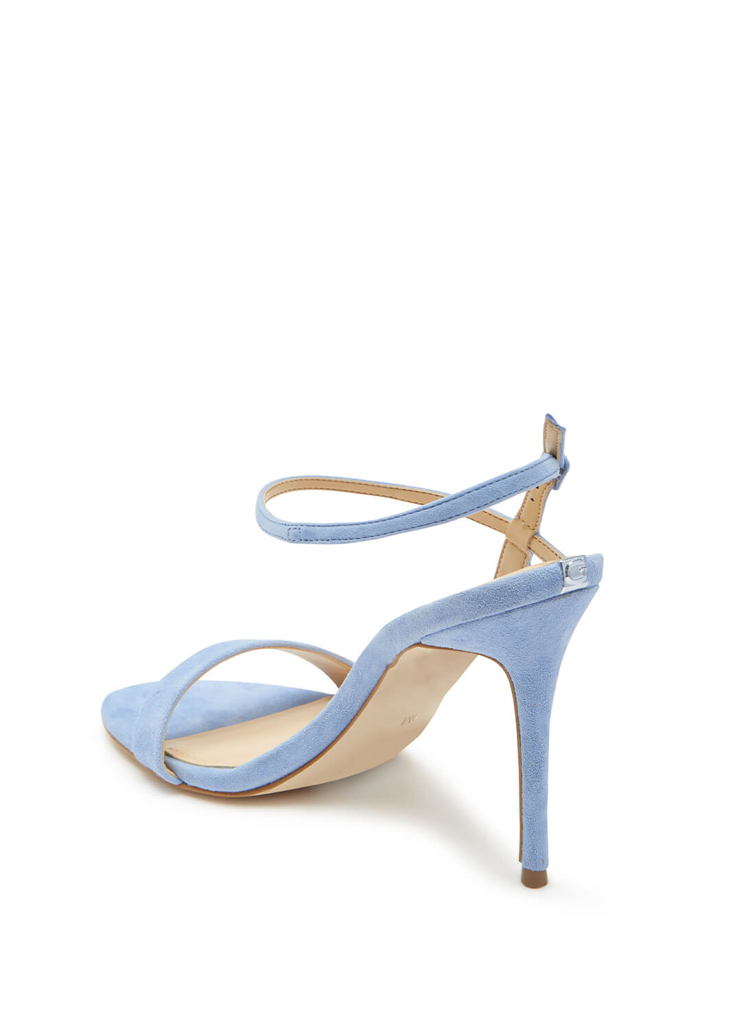 guess Kabelle Blue Womens High Heels back view