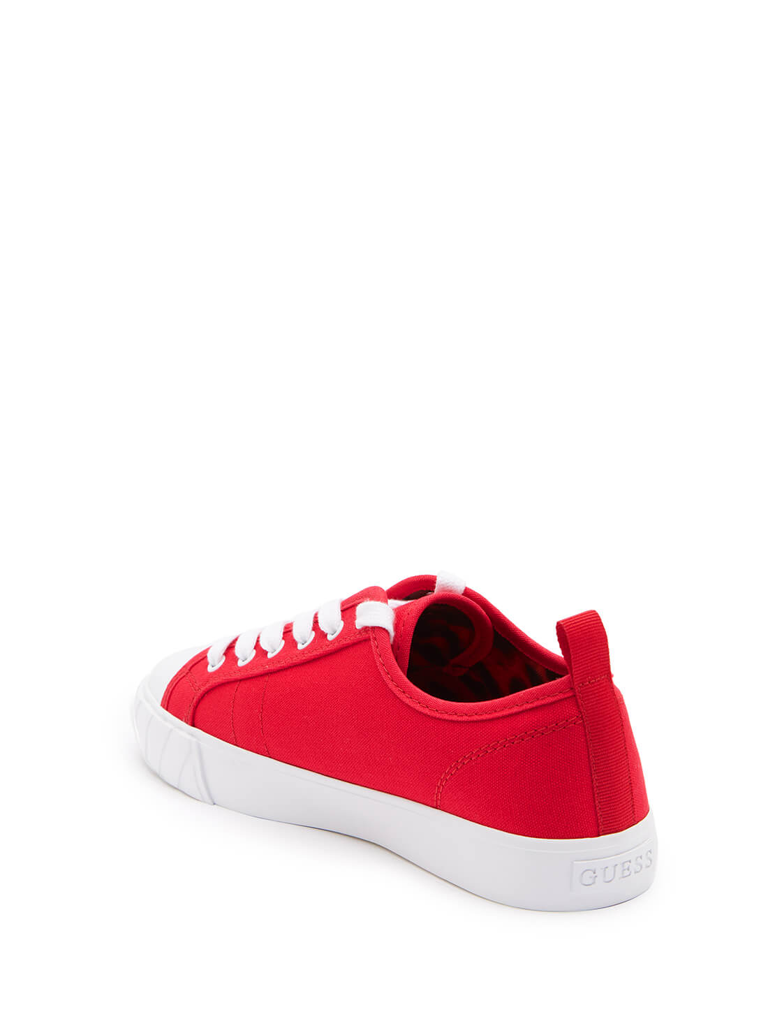 GUESS Kerrie Logo Low-Top Red Women's Sneakers Back View