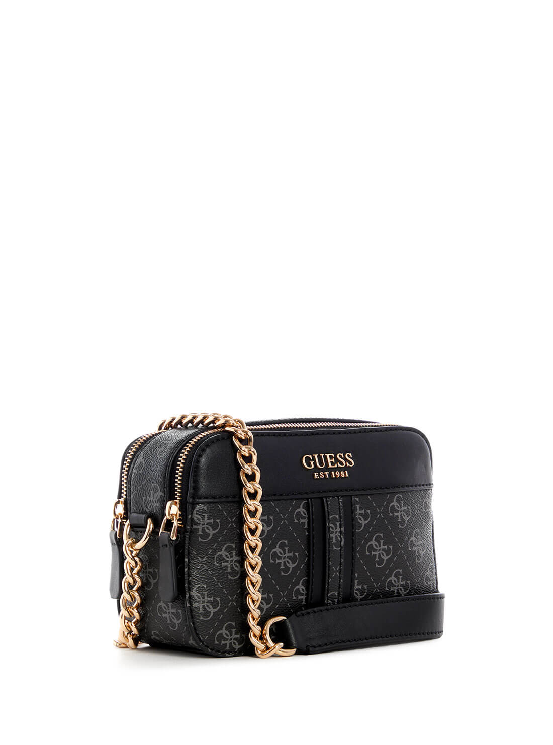 GUESS Noelle Logo Camera Black Womens Crossbody side view