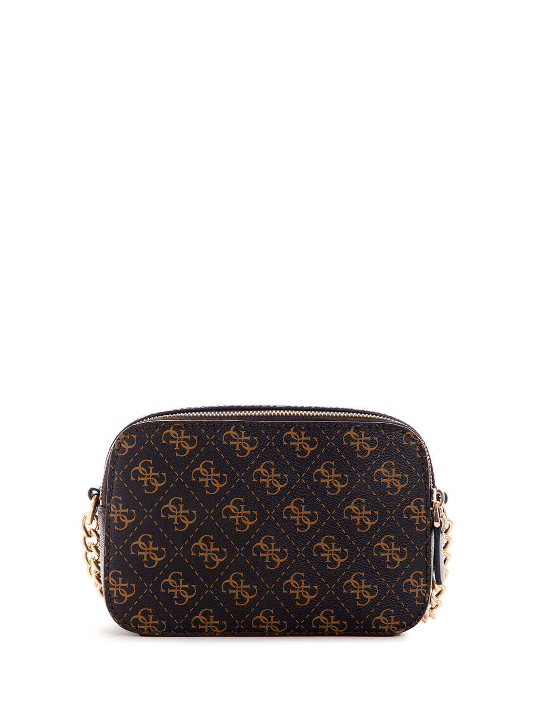 GUESS Noelle Logo Camera Brown Womens Crossbody back view