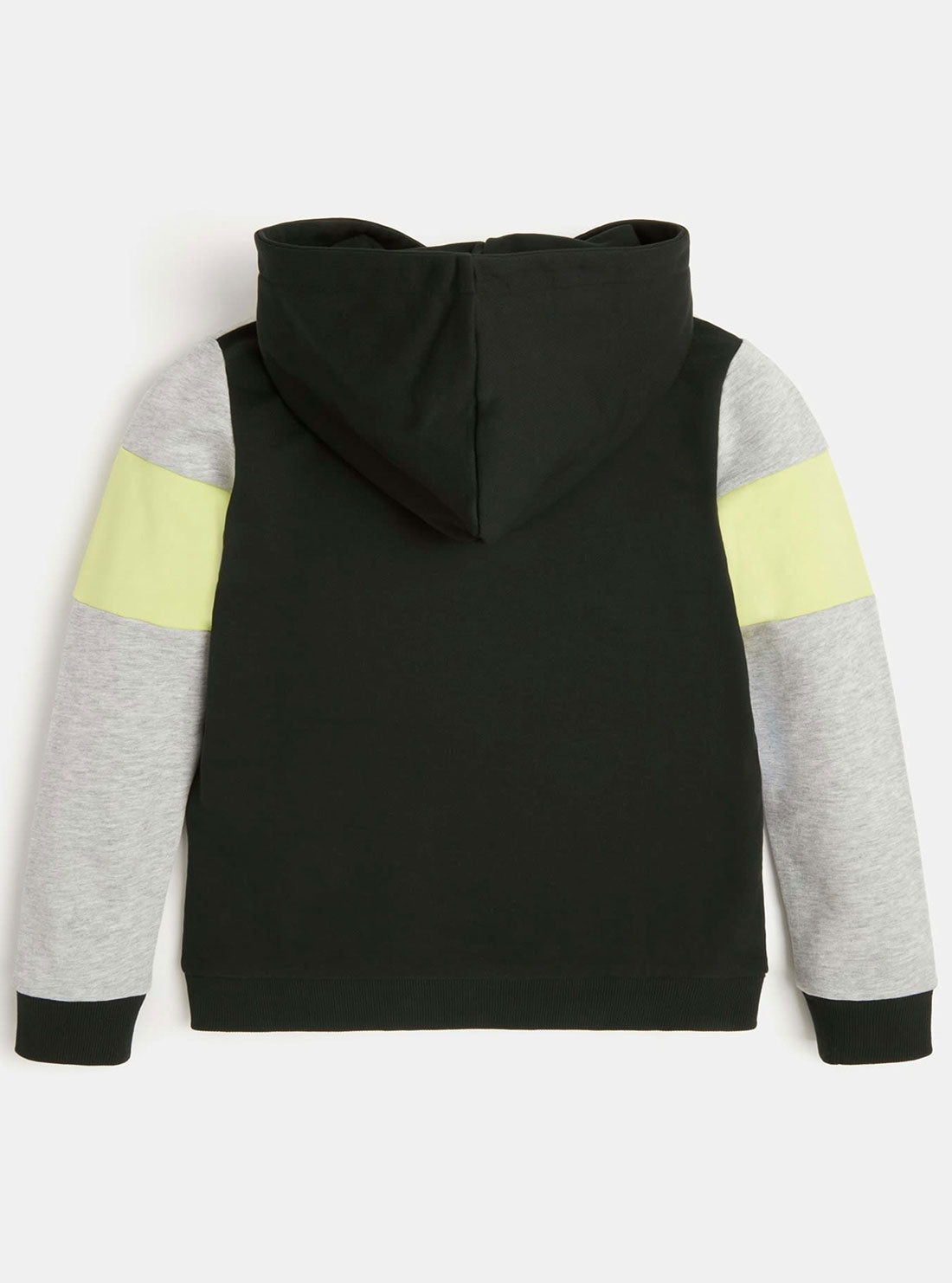 GUESS Big Boys Yellow Multi Stripe Logo Hoodie (7-16) L2RQ00KA6R0 Back View