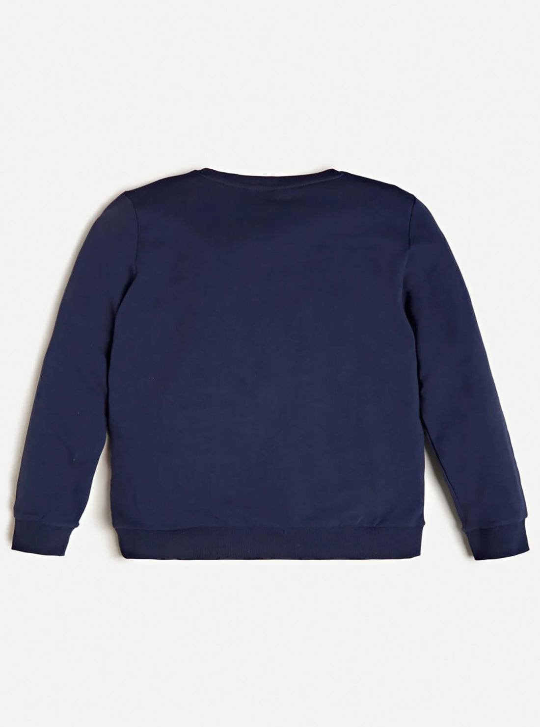 GUESS Kids Big Boy Blue Fleece Logo Active Jumper (7-16)    L73Q09KAUG0 Back View