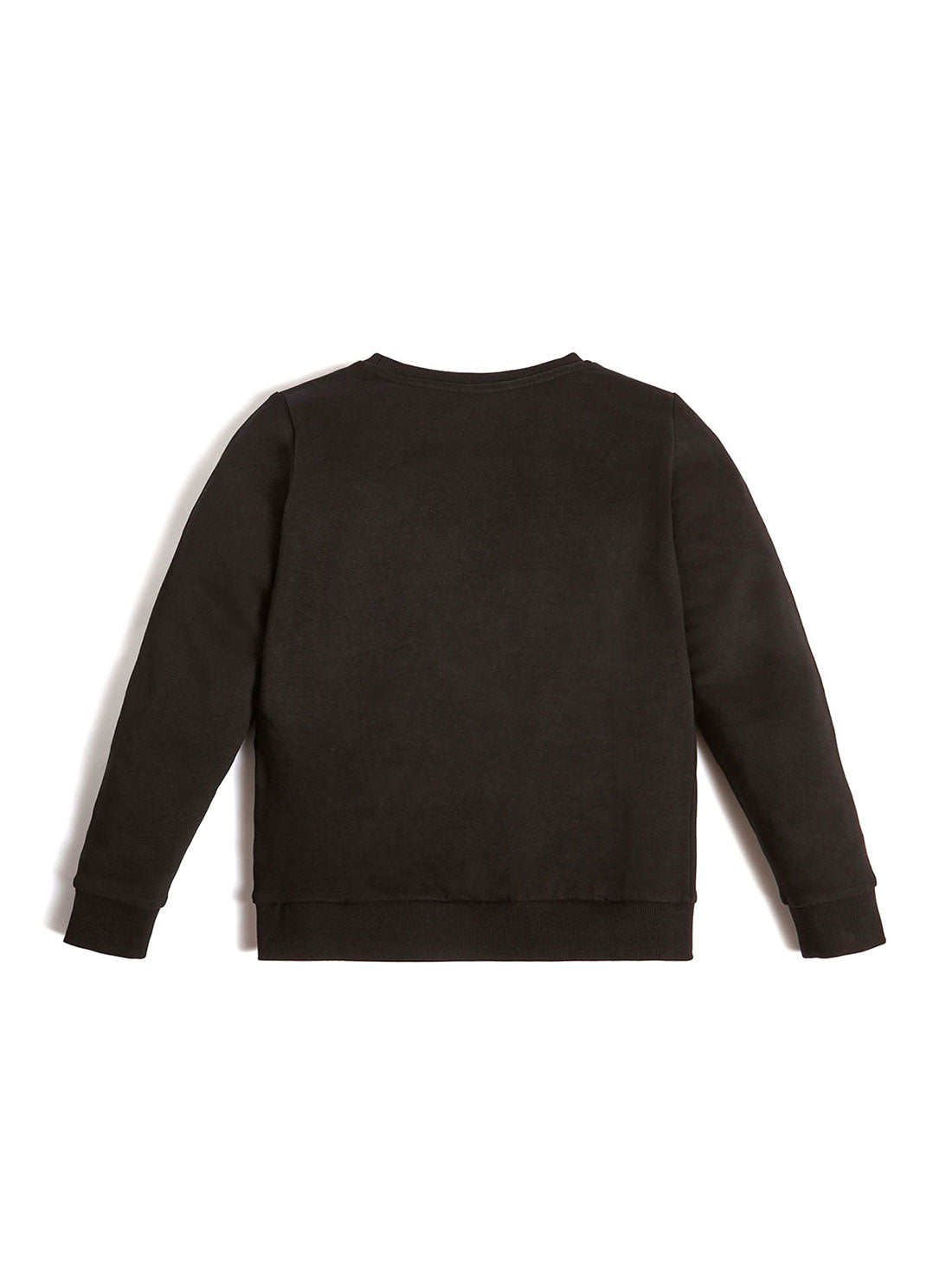 GUESS Kids Big Boy Black Logo Active Jumper (7-16)    L73Q09KAUG0 Back View