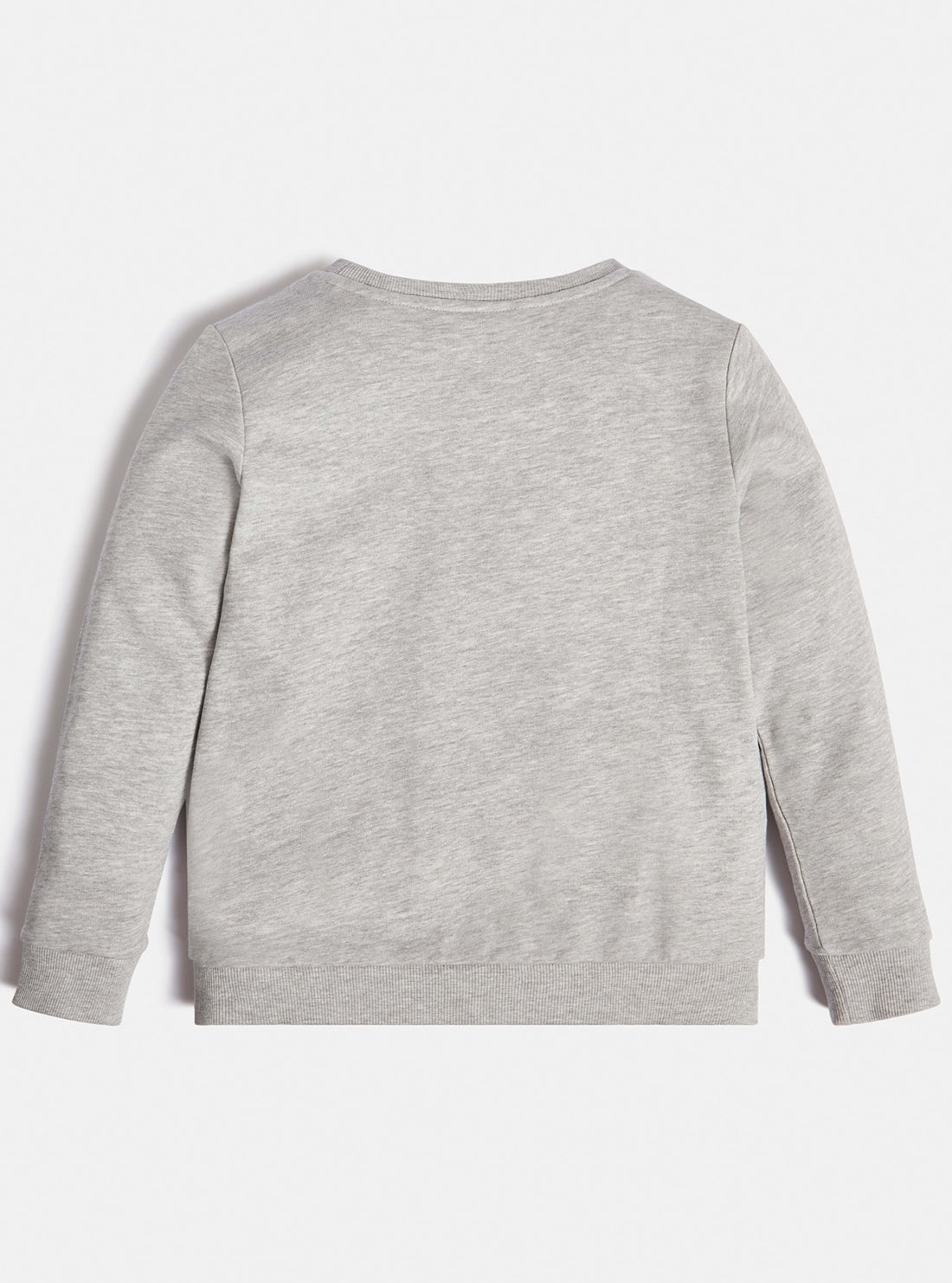 GUESS Kids Big Boy Grey Fleece Logo Active Jumper (7-16) L73Q09KAUG0 Back View