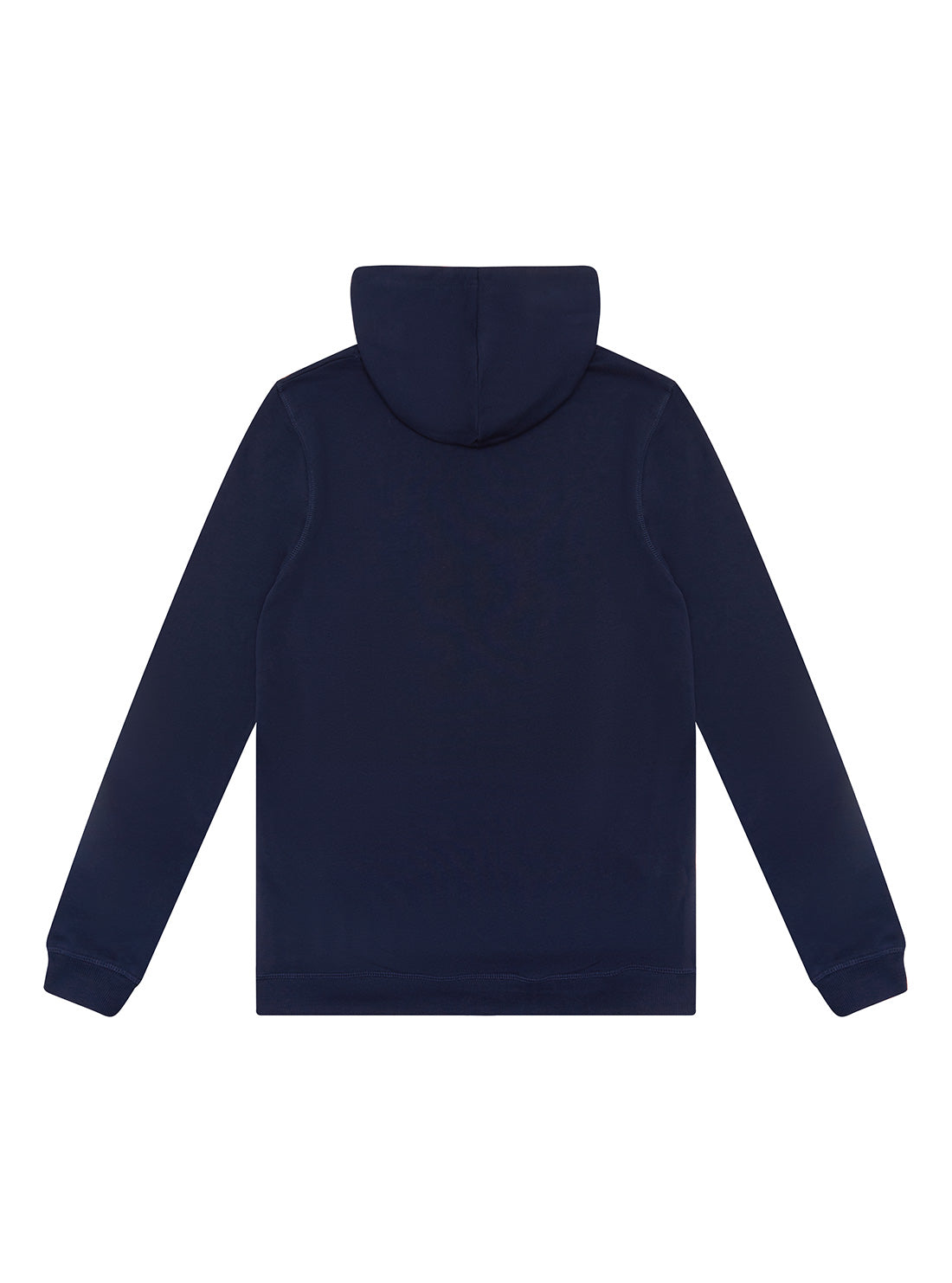 GUESS Kids Big Boy Eco Blue Fleece Logo Hoodie (7-16)  L92Q09KAUG0 Back View