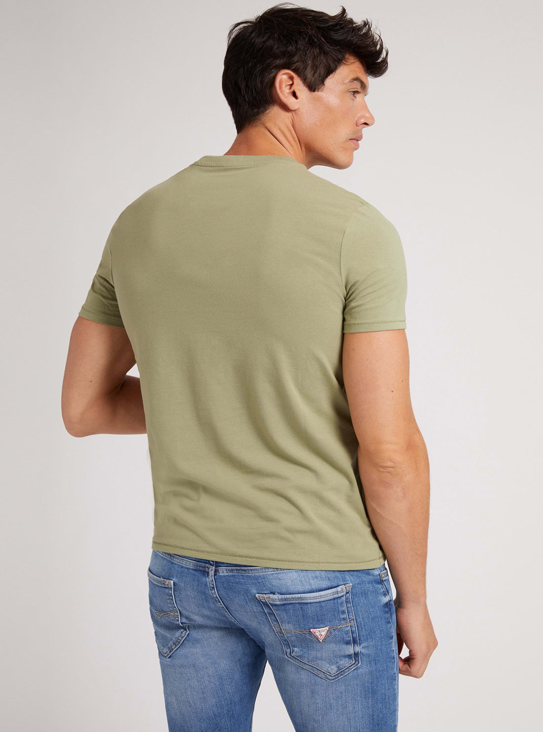 GUESS Mens Green Mountain T-Shirt M1BI28J1311 Back View