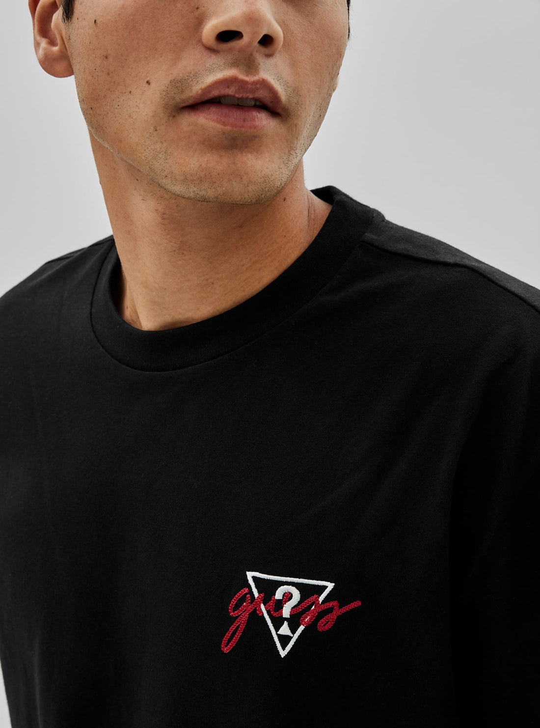 GUESS Mens GUESS Originals x Anna Nicole Smith Black Bowyer Oversized T-Shirt M1BI41KAGP0 Detail View