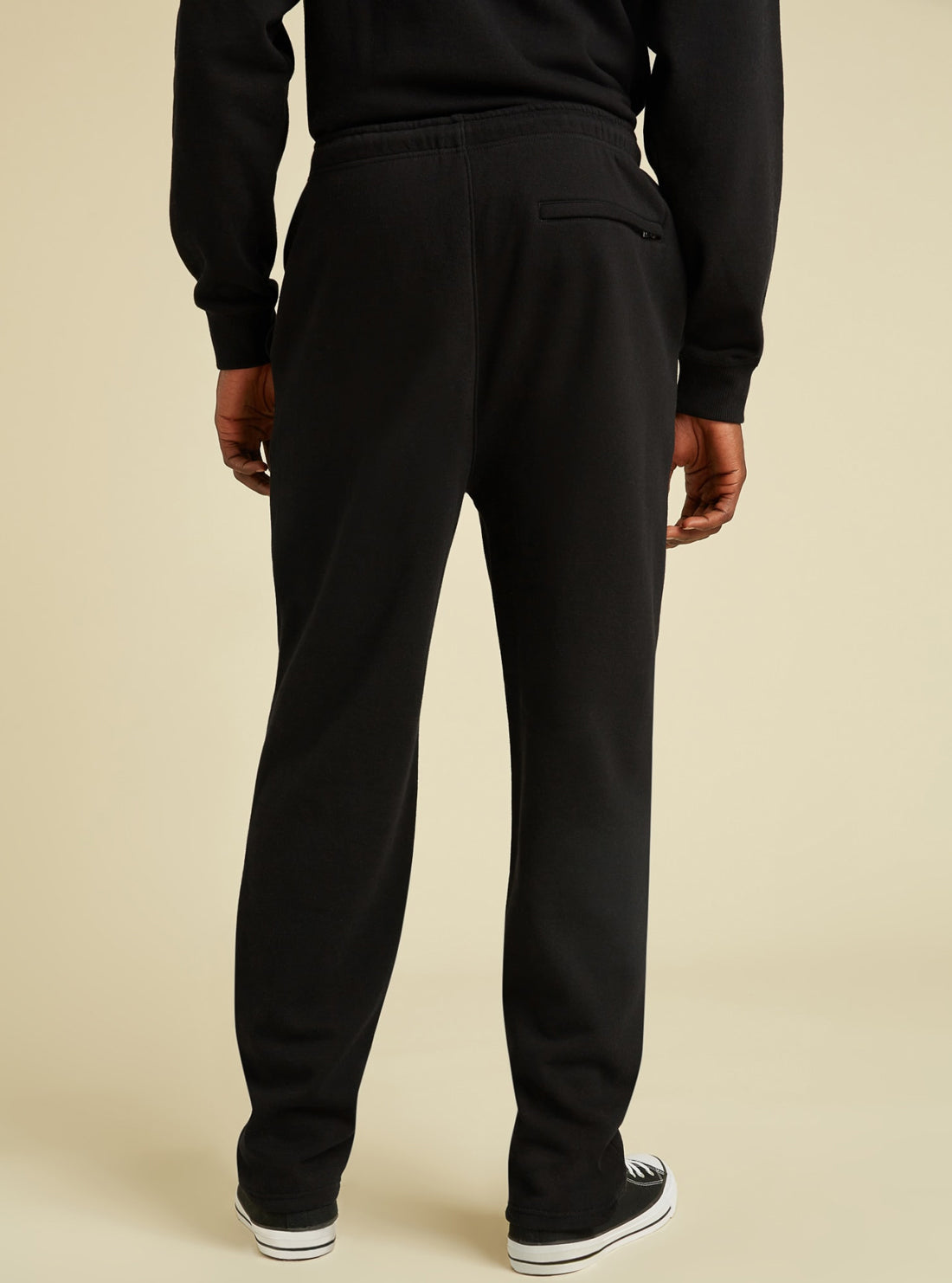 GUESS Mens GUESS Originals Black Shawn Kit Mens Jogger Pants M1BQ15KA1B0 Back View