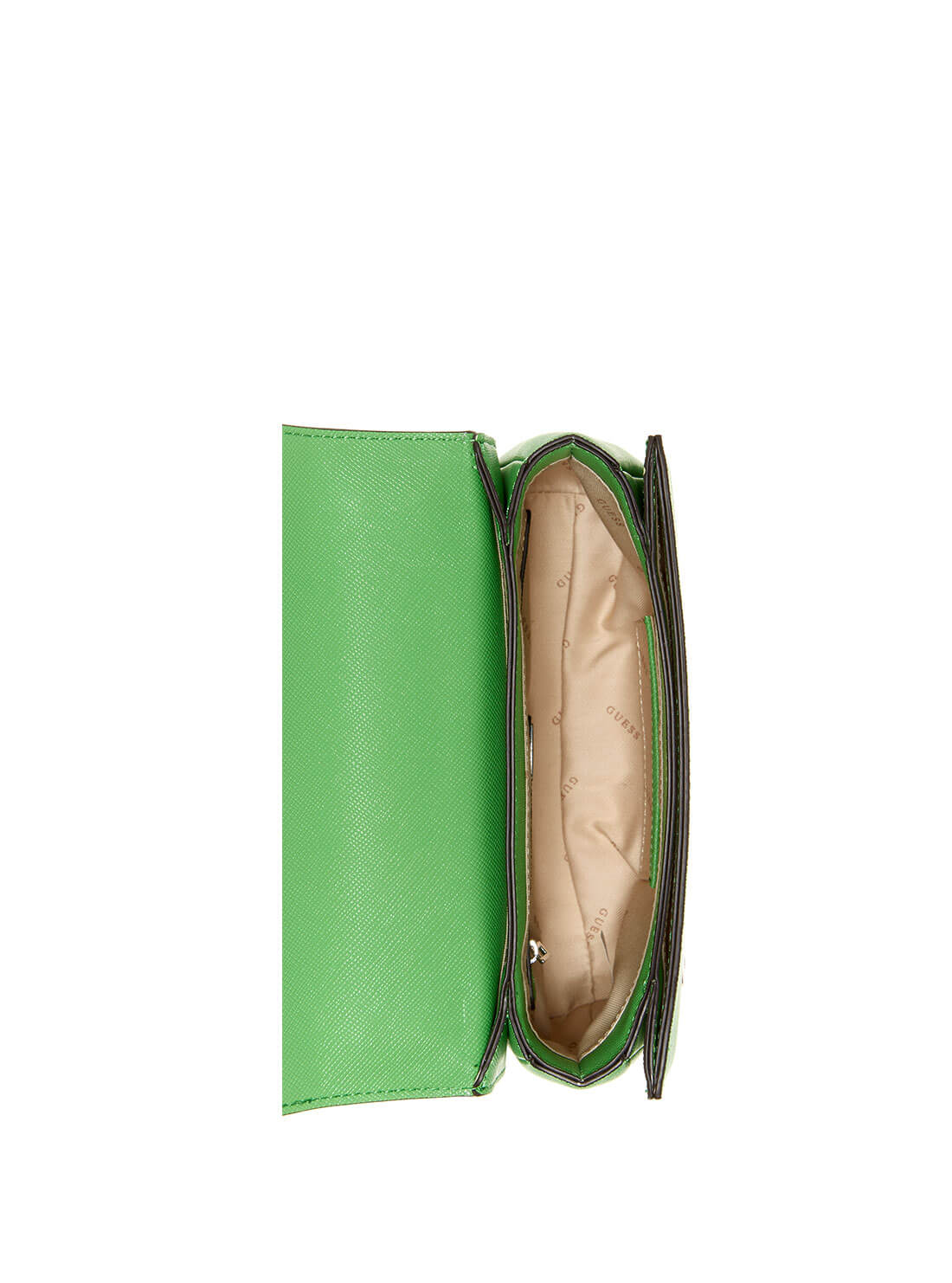 GUESS Women's Green Katey Convertible Crossbody Bag AY787021 Inside View