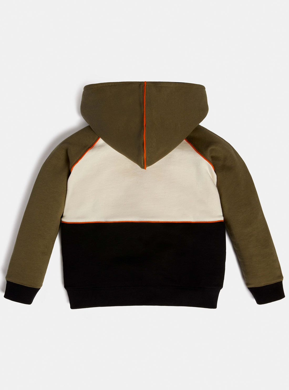 GUESS Little Boys Green Multi Logo Hoodie Active Jumper (2-7) N1BQ02KAV30 Back View