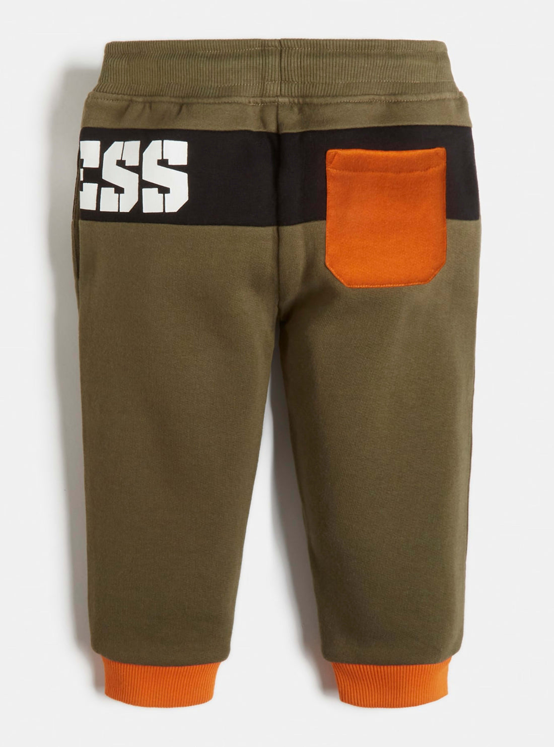 GUESS Little Boys Olive Green Logo Active Trackpants (2-7) N1BQ11KAV30 Back View