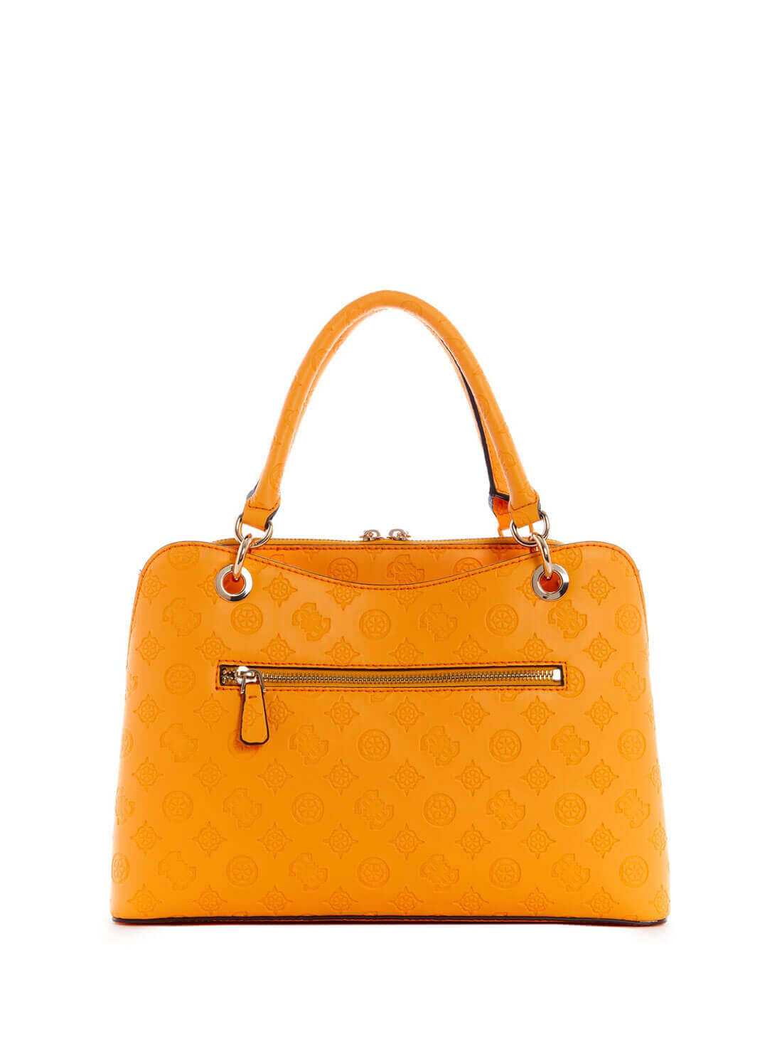 GUESS Womens  Orange Carlson Girlfriend Satchel PG839806 Back View