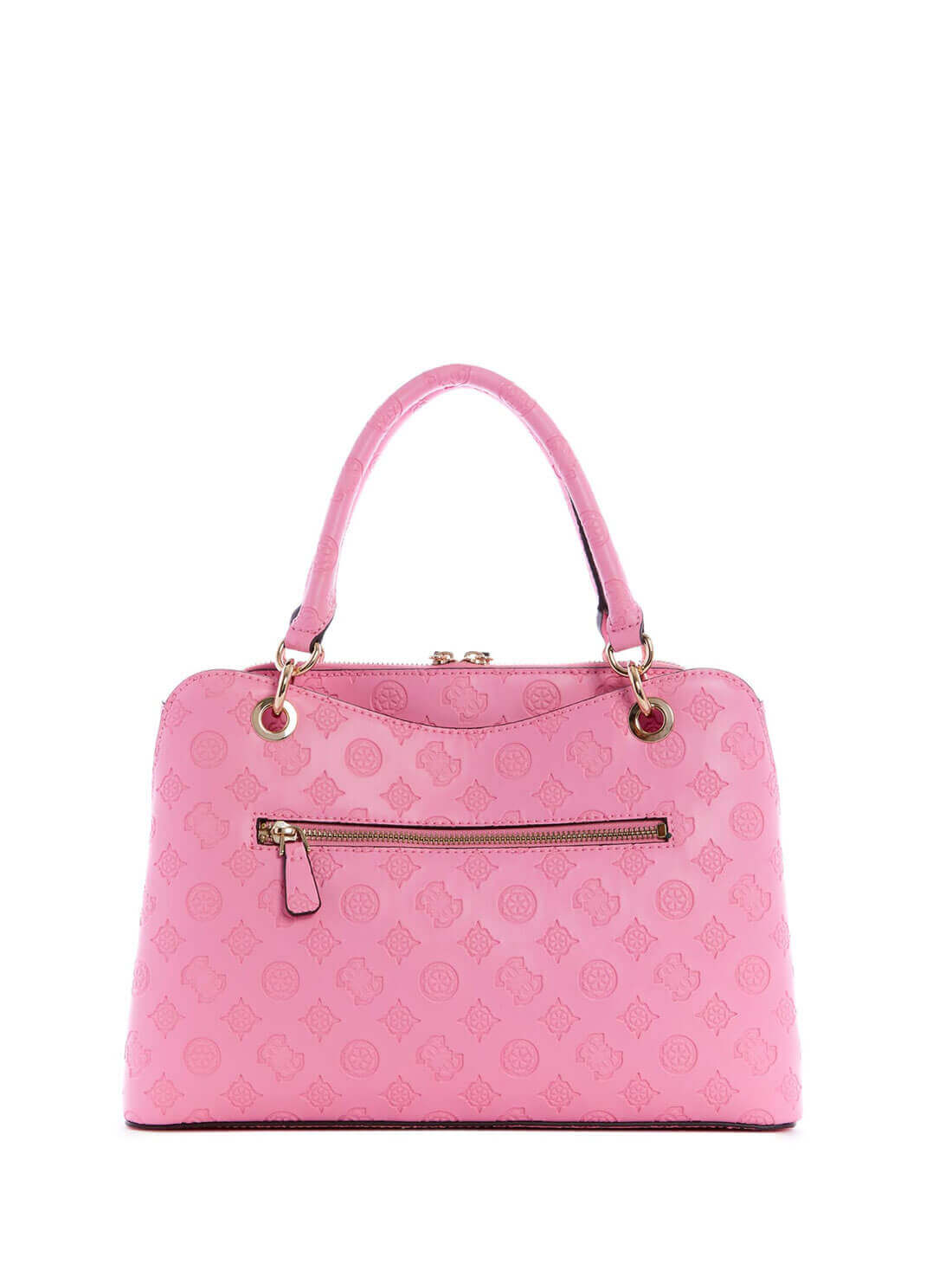 GUESS Womens  Pink Carlson Girlfriend Satchel PG839806 Back View