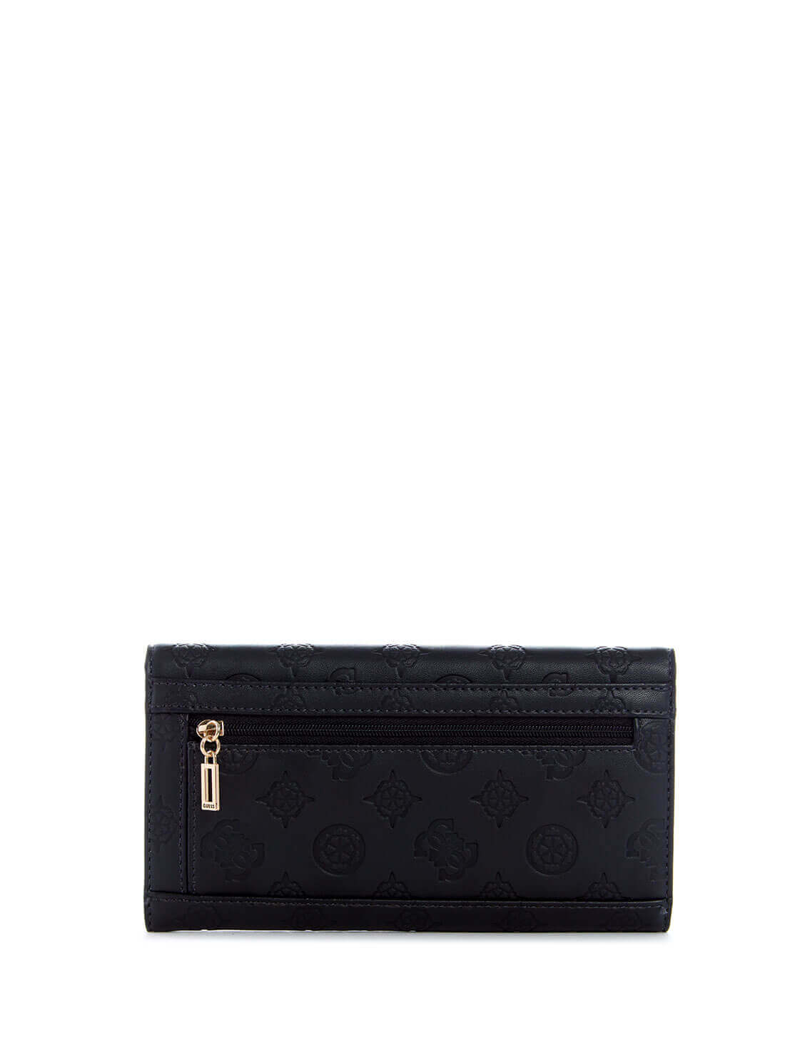 GUESS Womens  Black Carlson Multi Clutch PG839866 Back View