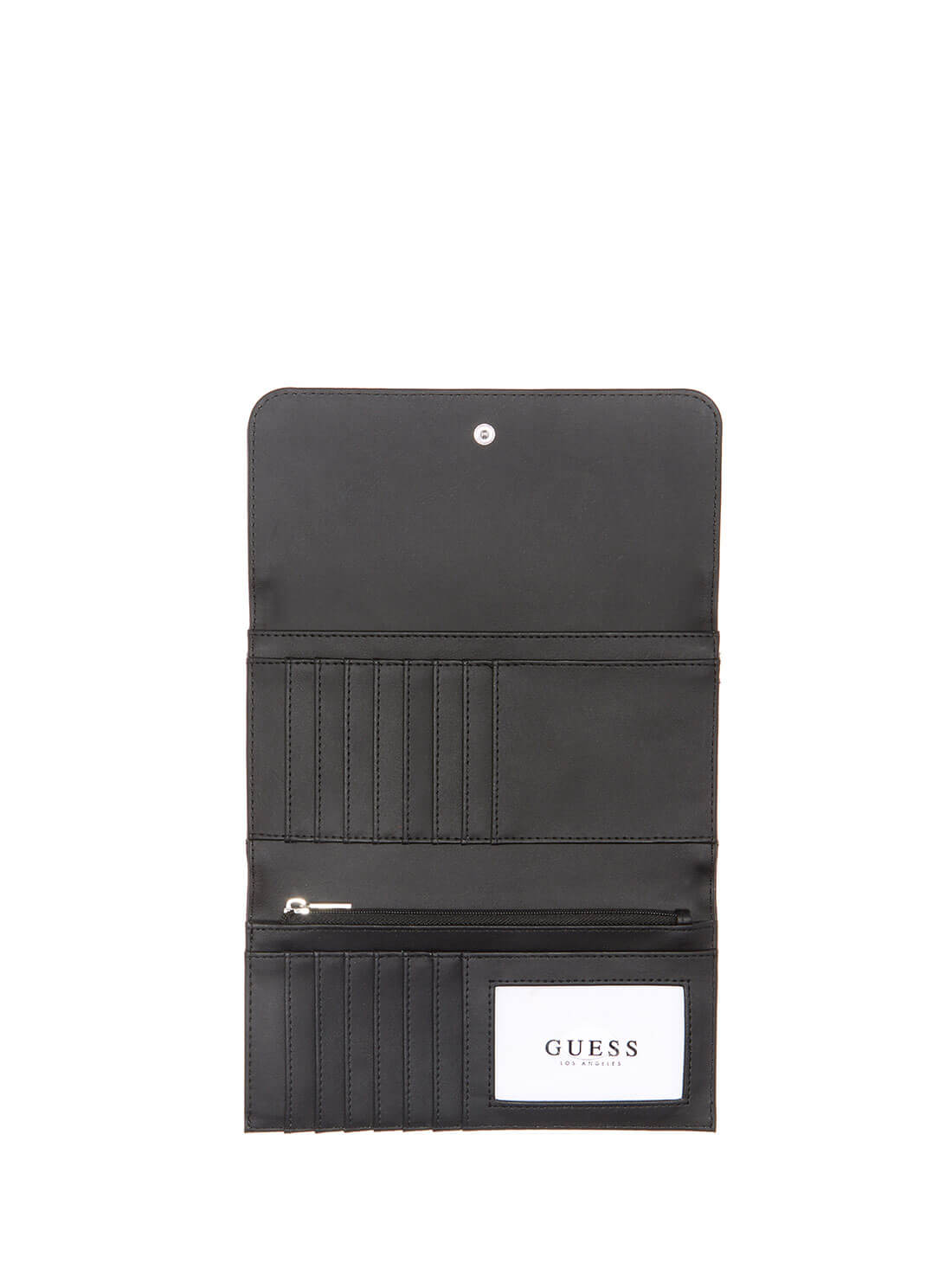 GUESS Womens  Black Carlson Multi Clutch PG839866 Inside View