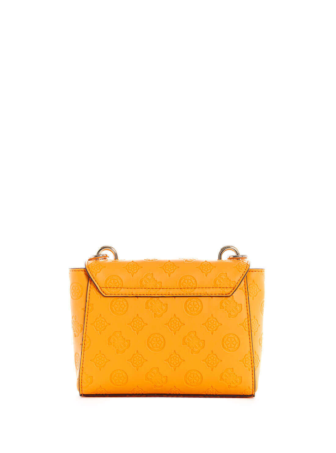 GUESS Womens  Orange Carlson Mini Crossbody Bag PG839878 Back View