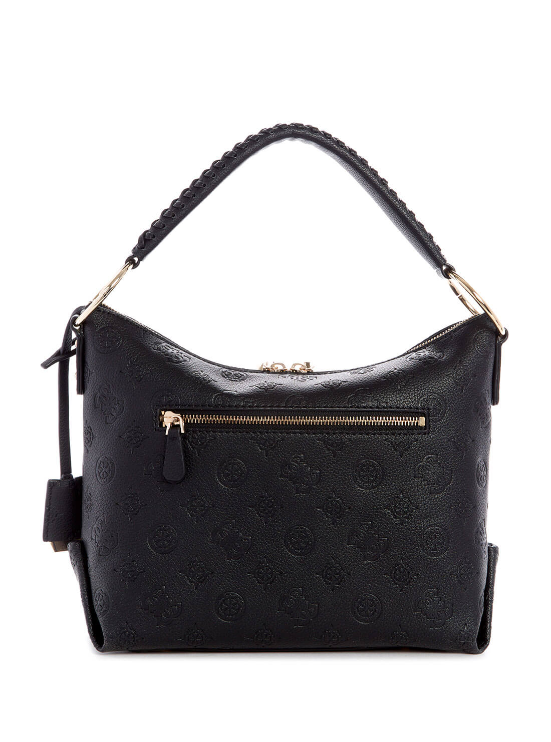 GUESS Womens  Black Peony Helaina Hobo Bag PG840302 Back View