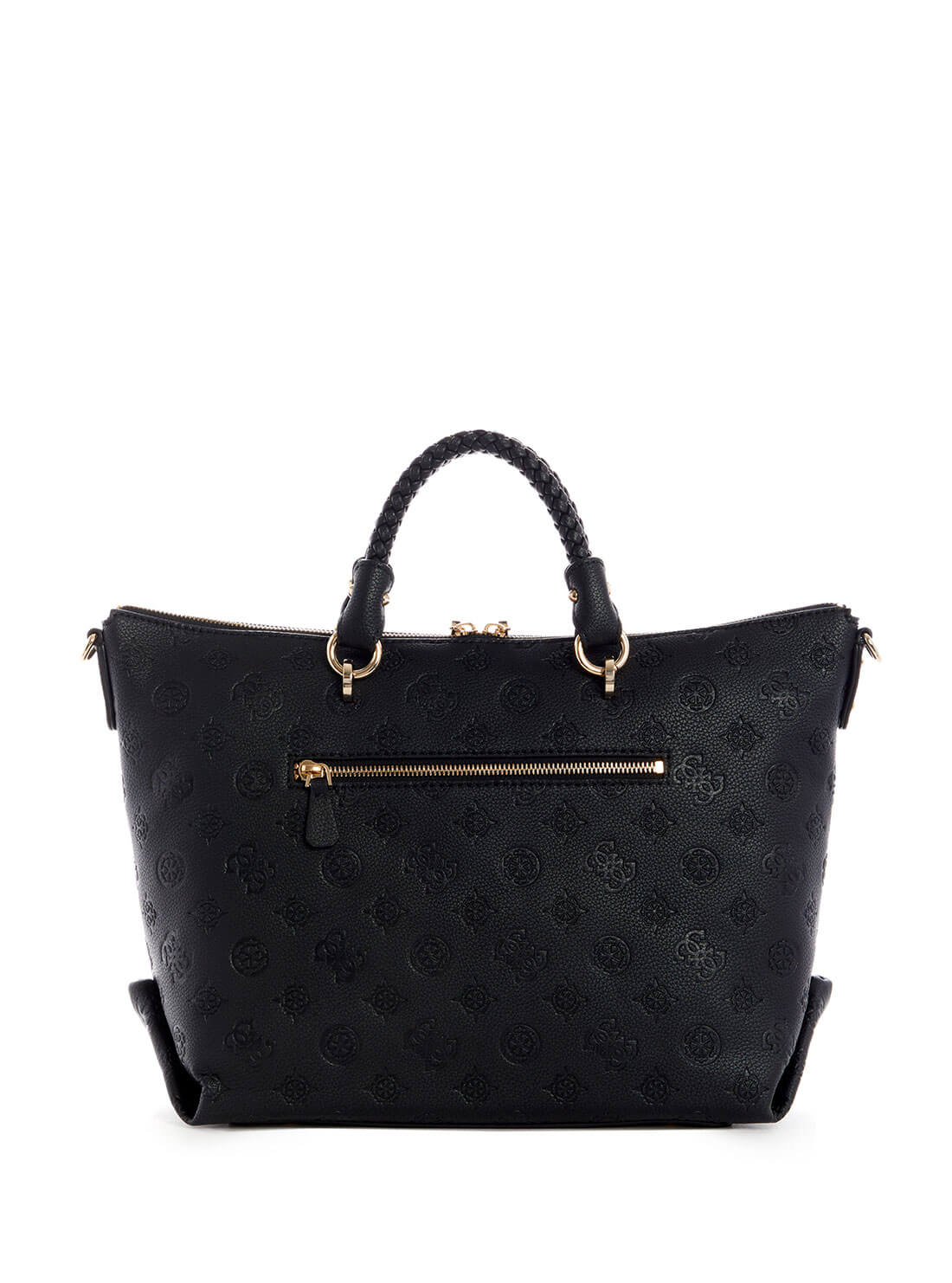 GUESS Womens  Black Helaina Soho Satchel PG840306 Back View