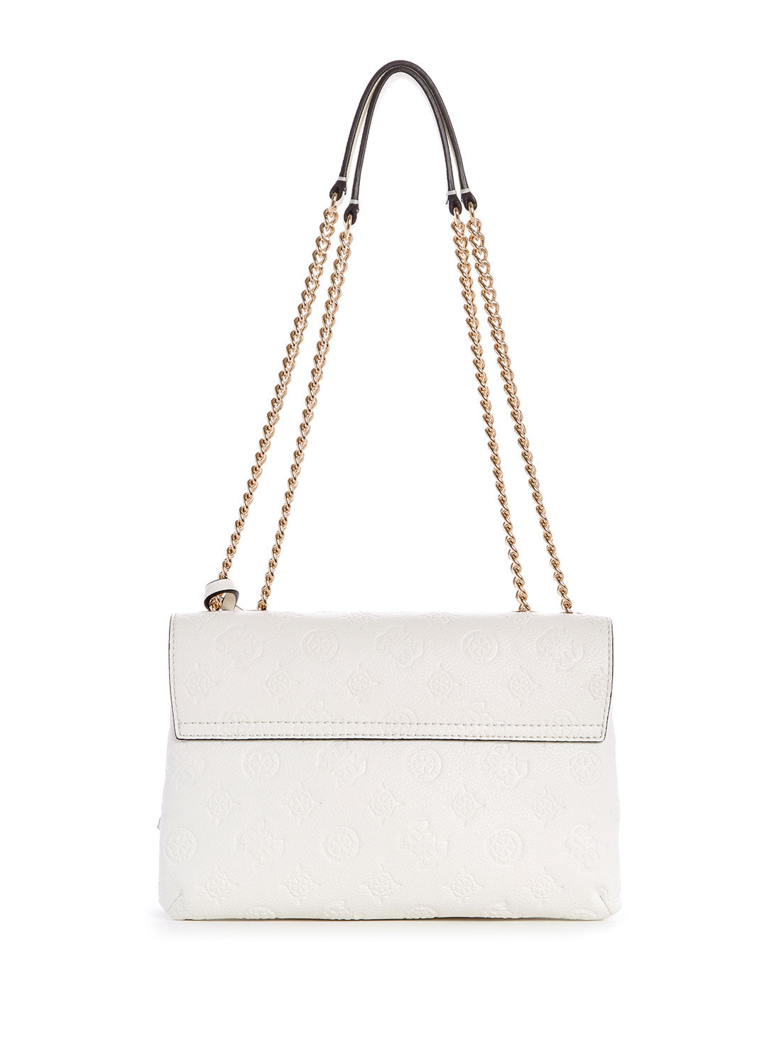GUESS Womens  White Helaina Convertible Crossbody PG840321 Back View