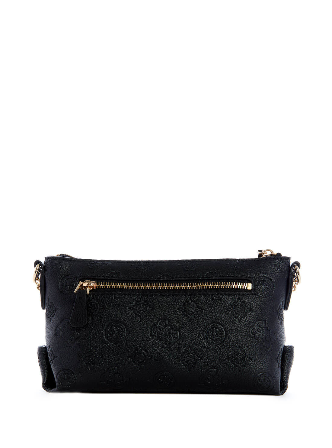 GUESS Womens  Black Helaina Mini Crossbody PG840372 Back View